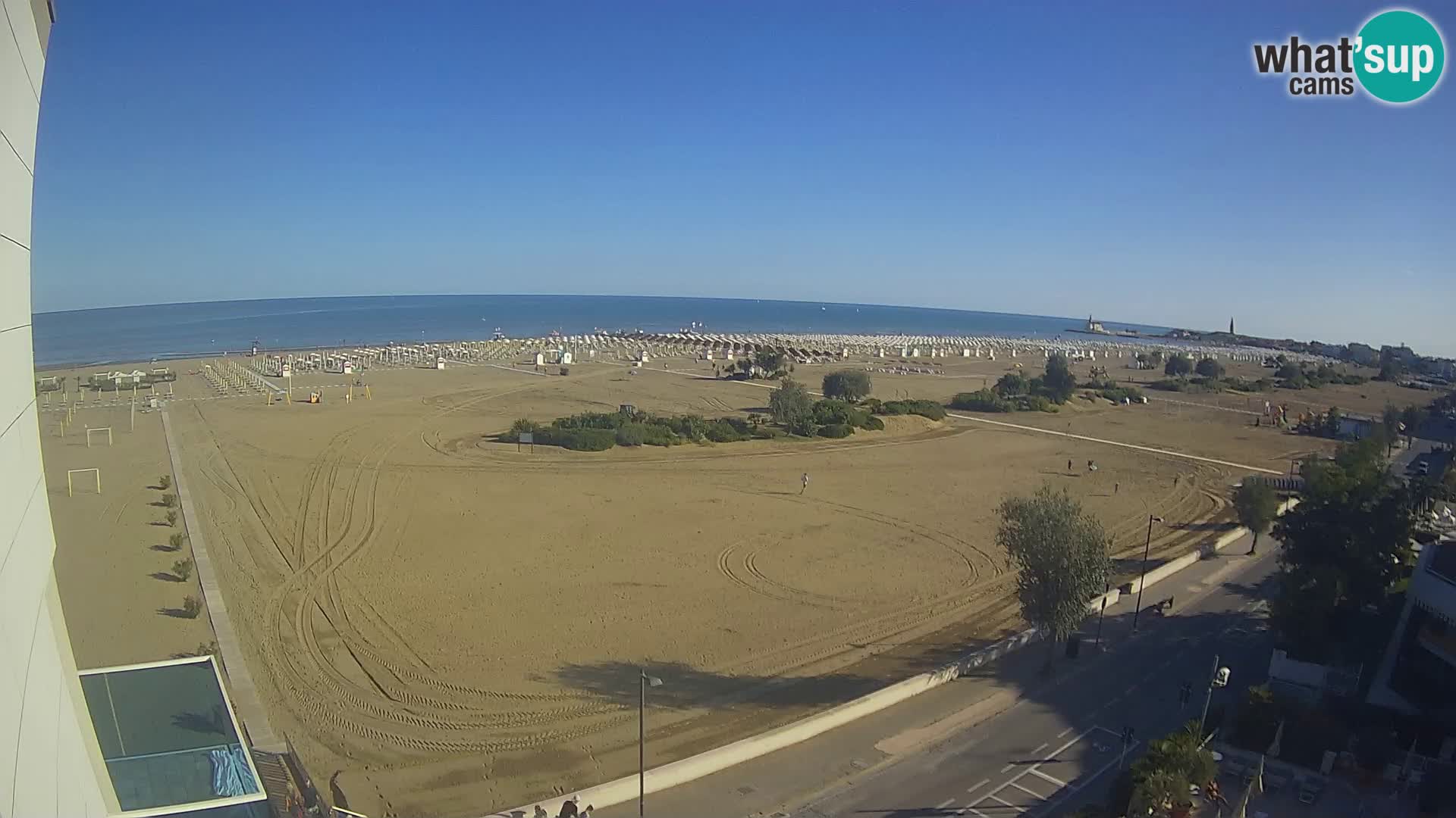 Hotel Panoramic v živo Caorle plaža Levante spletna kamera – Italija