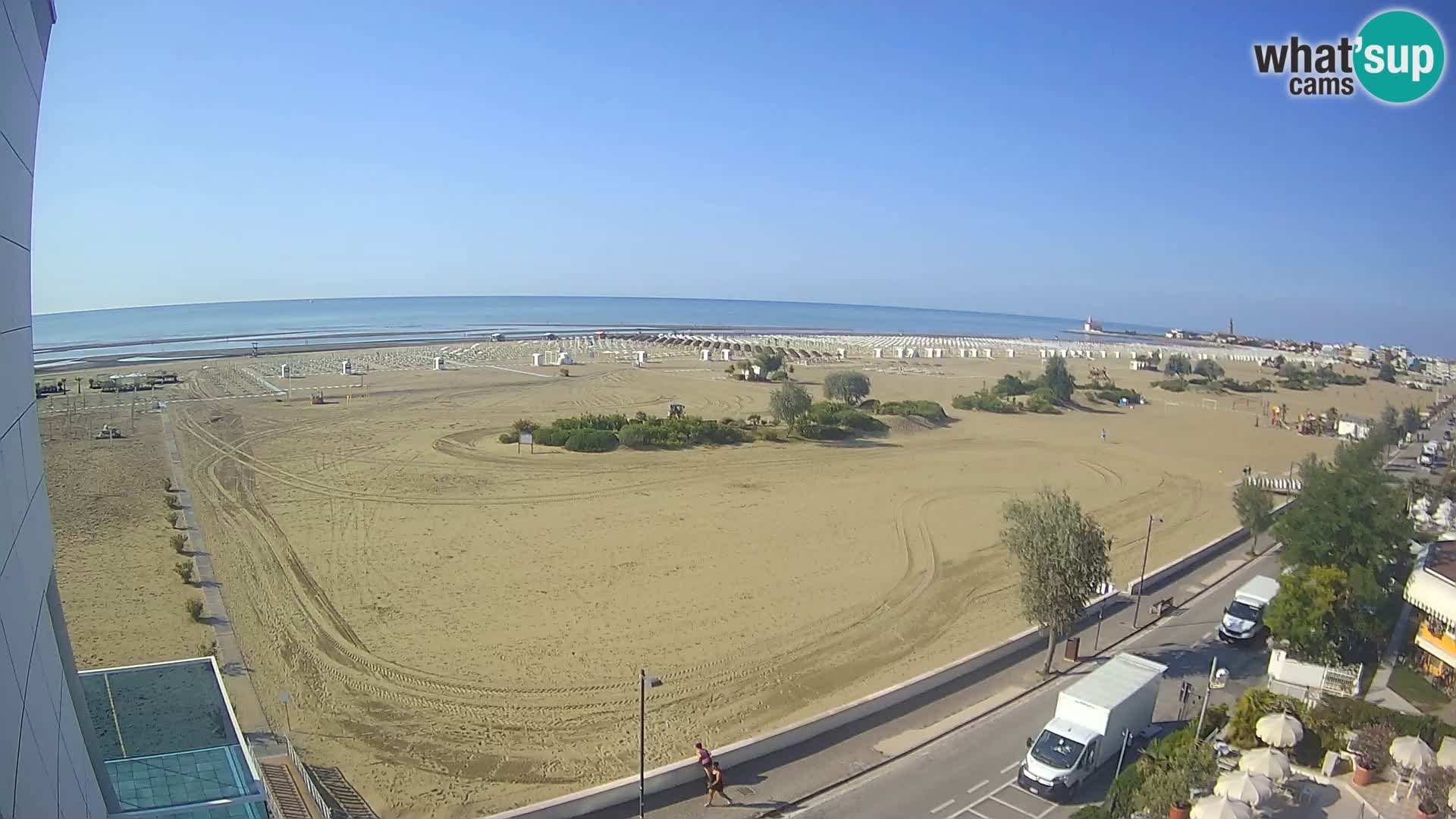 Hotel Panoramic v živo Caorle plaža Levante spletna kamera – Italija