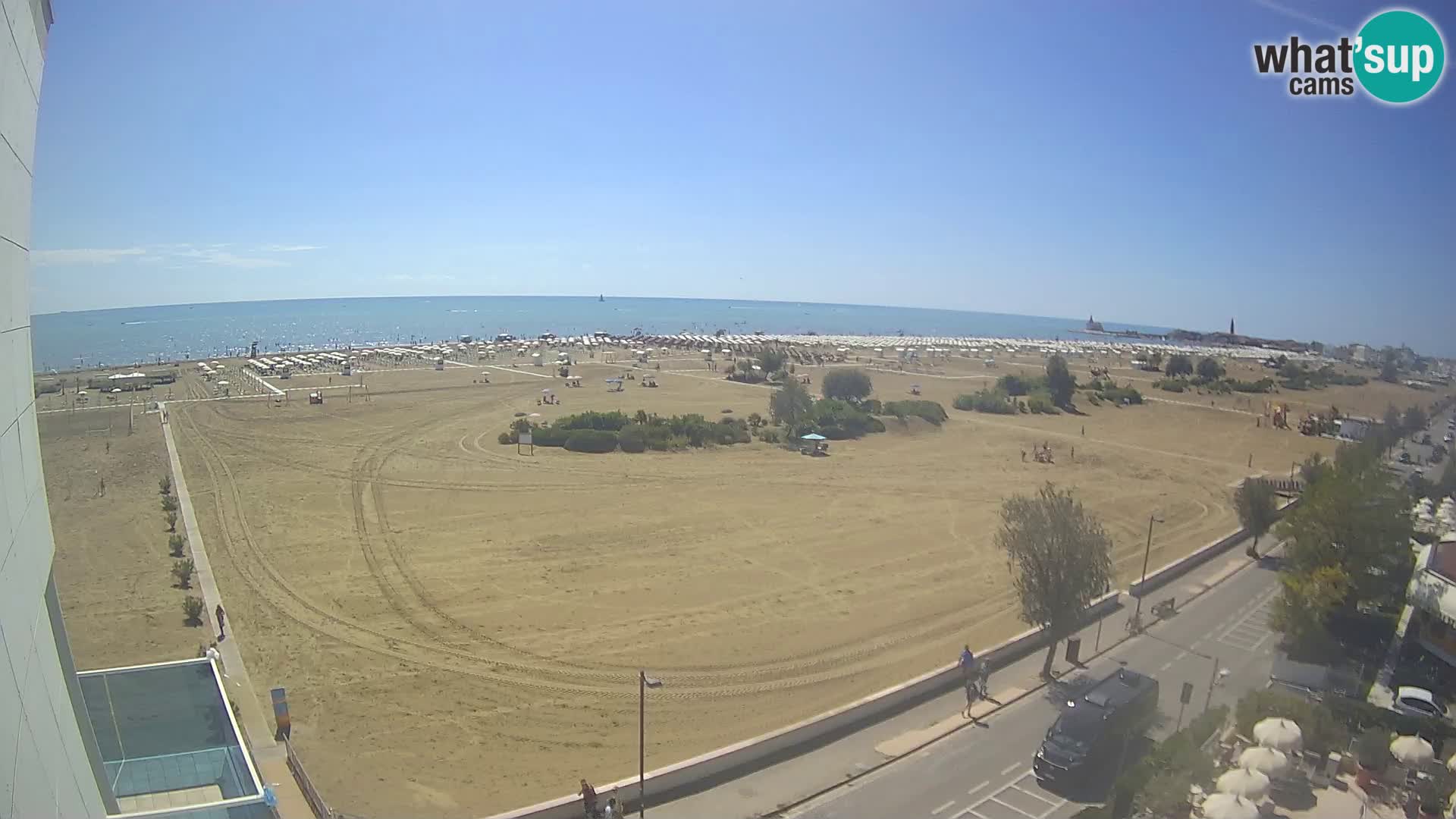 Hotel Panoramic v živo Caorle plaža Levante spletna kamera – Italija