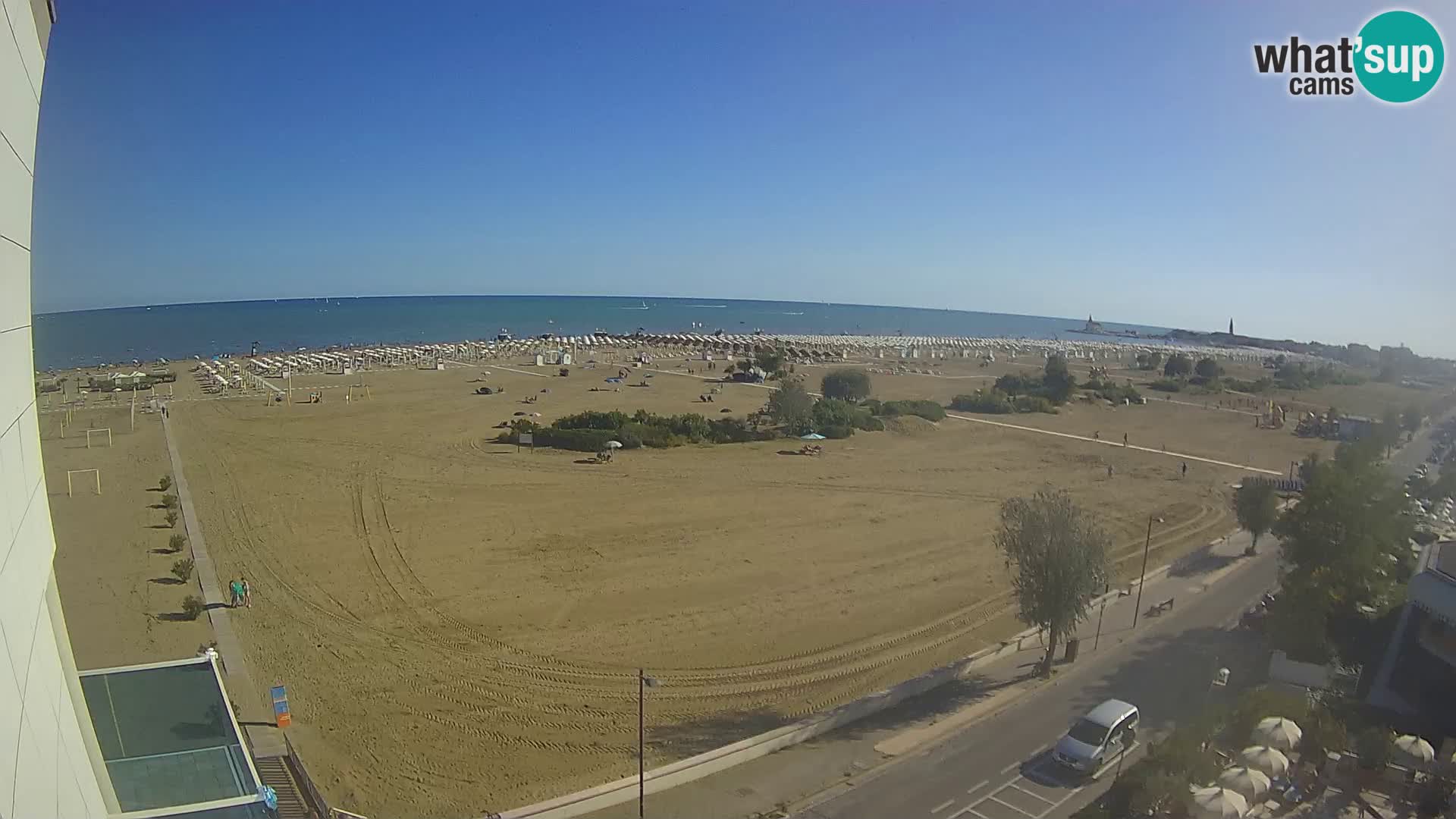 Hotel Panoramic v živo Caorle plaža Levante spletna kamera – Italija