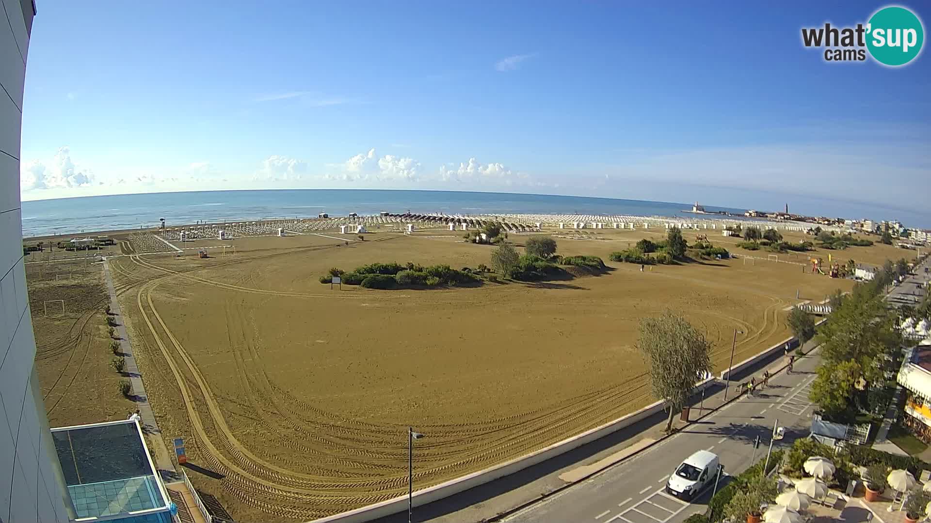 Hotel Panoramic u živo Caorle plaža Levante web kamera – Italija
