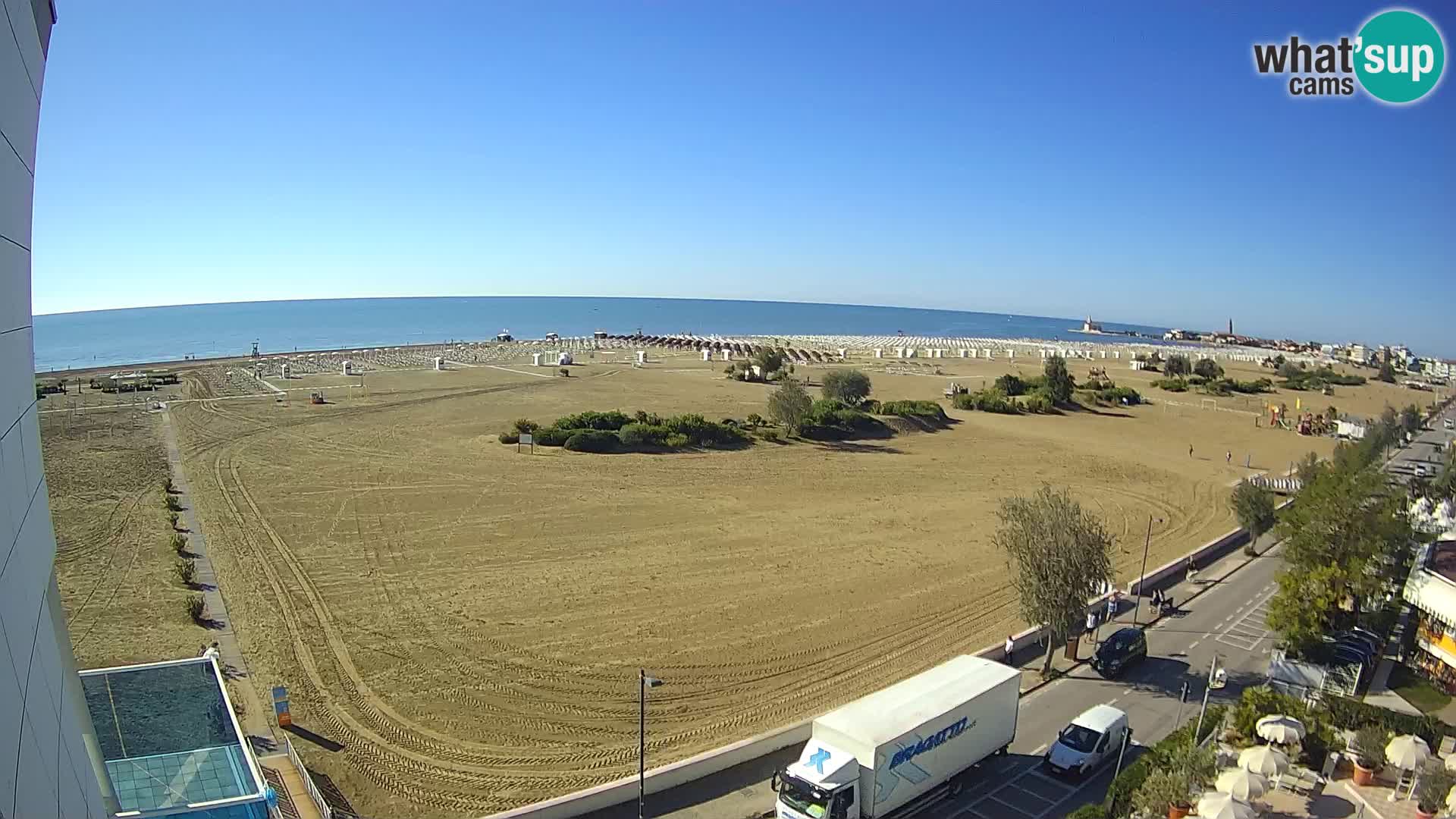 Hotel Panoramic u živo Caorle plaža Levante web kamera – Italija