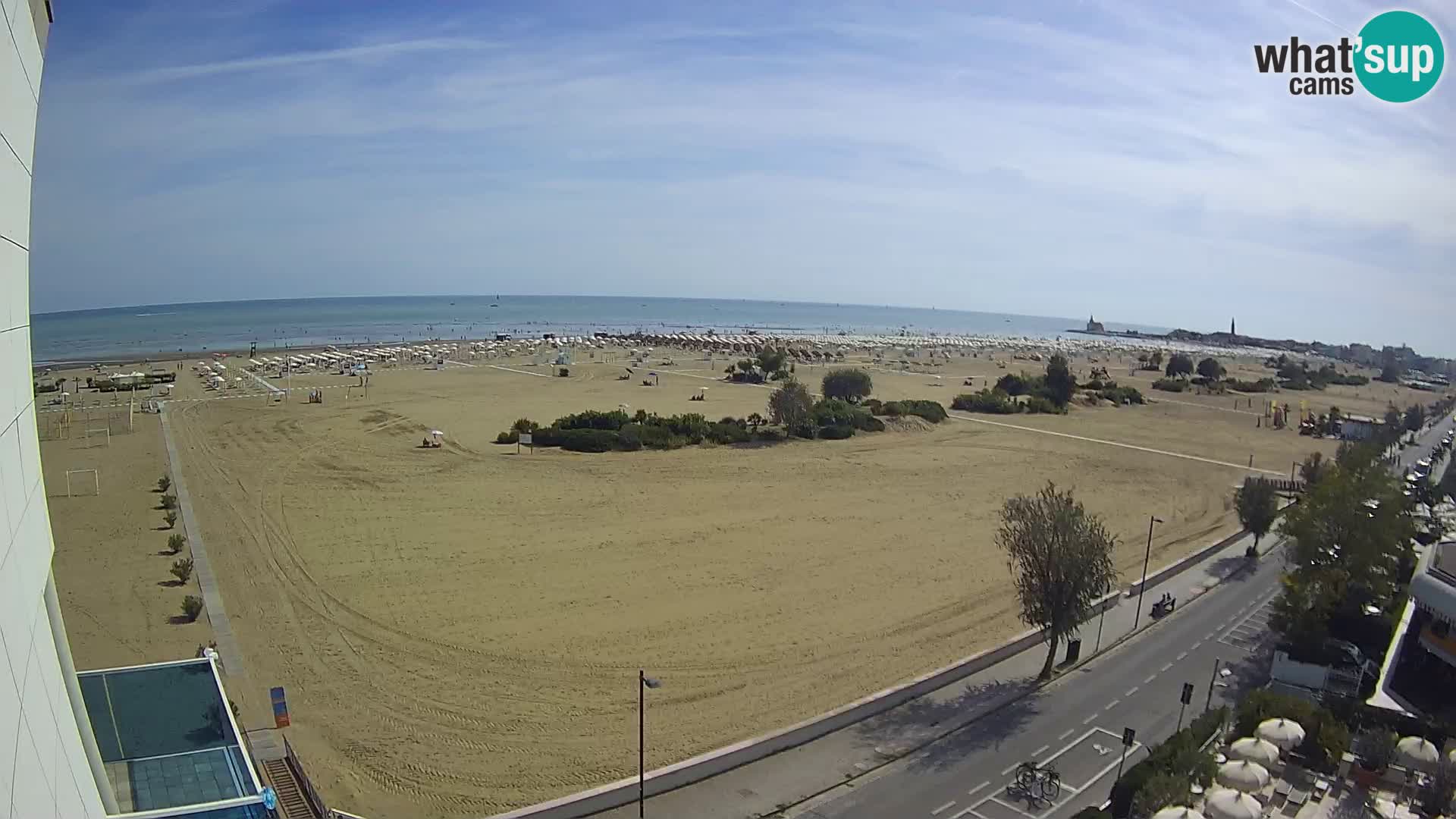 Hotel Panoramic u živo Caorle plaža Levante web kamera – Italija