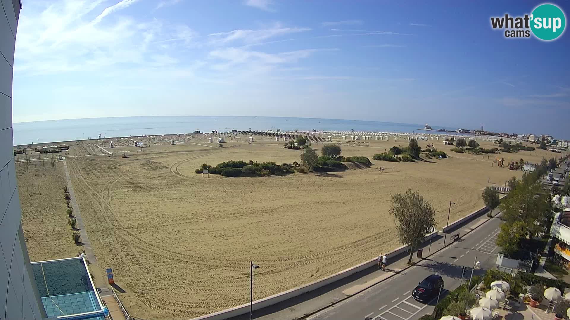 Hotel Panoramic u živo Caorle plaža Levante web kamera – Italija