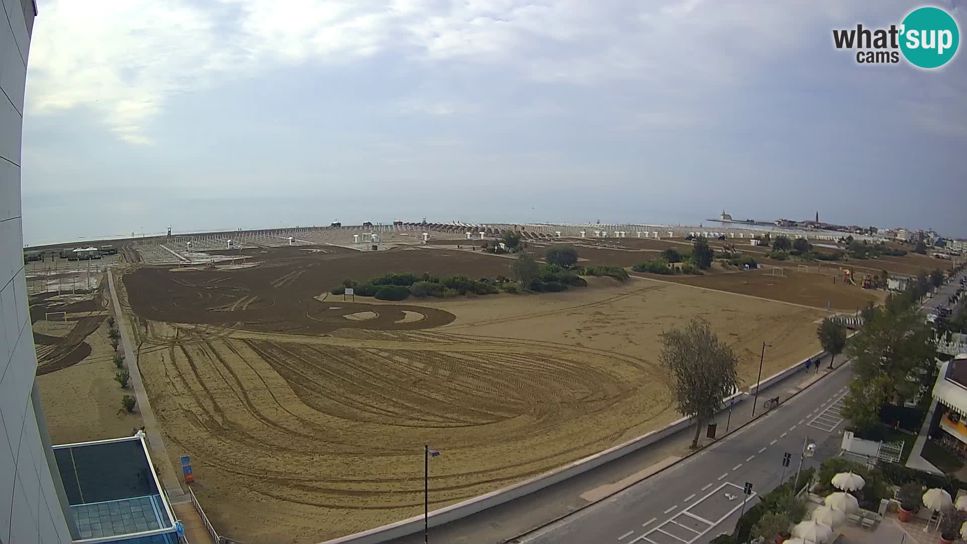 Hotel Panoramic v živo Caorle plaža Levante spletna kamera – Italija