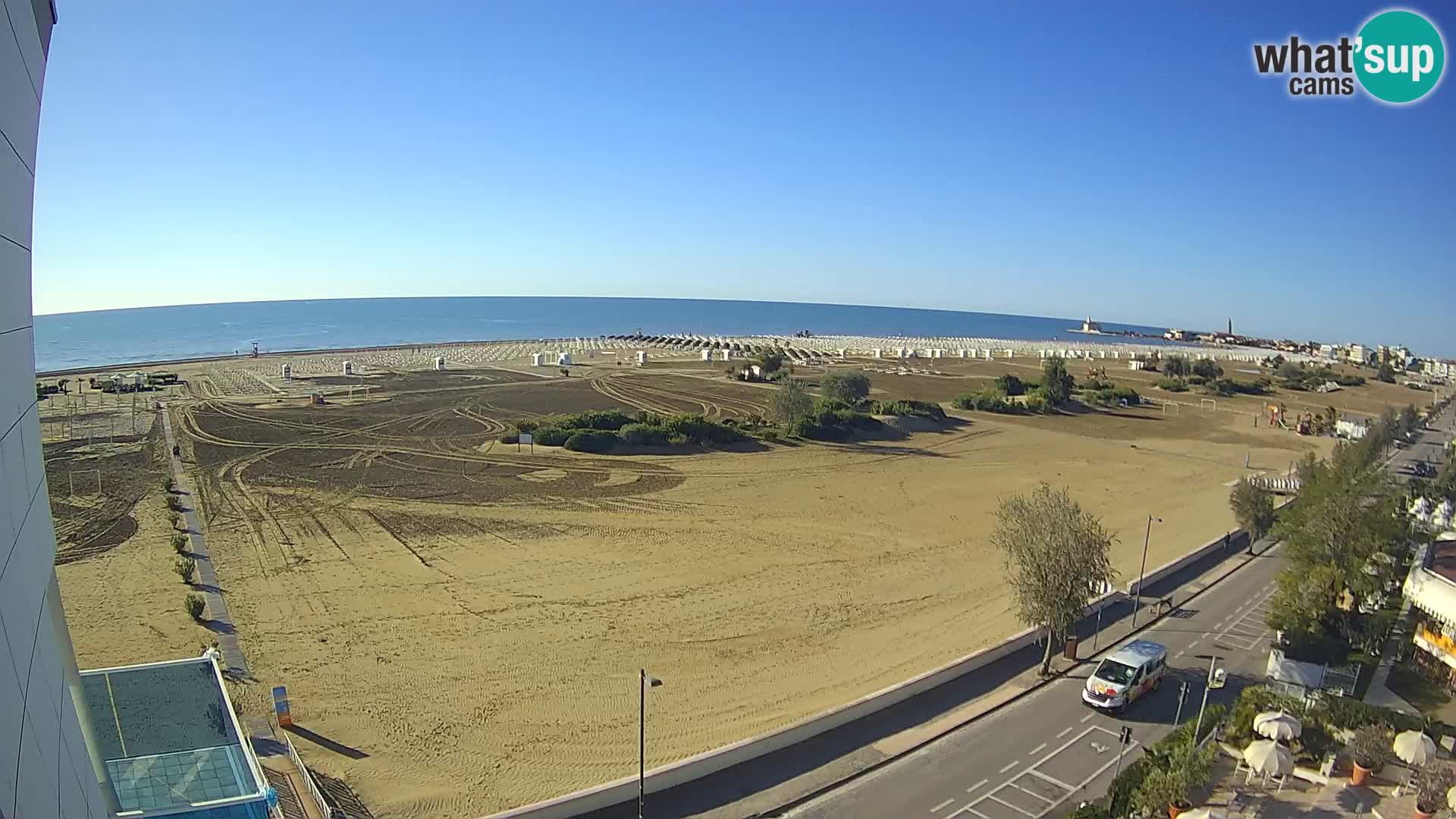 Hotel Panoramic u živo Caorle plaža Levante web kamera – Italija