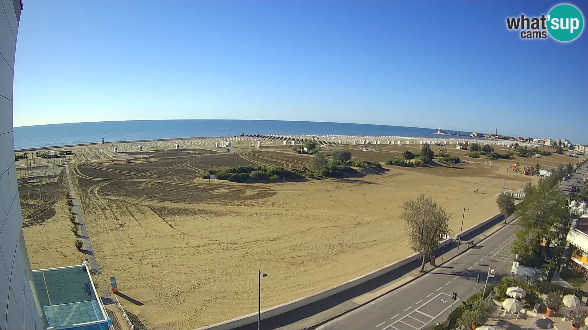 Hotel Panoramic v živo Caorle plaža Levante spletna kamera – Italija