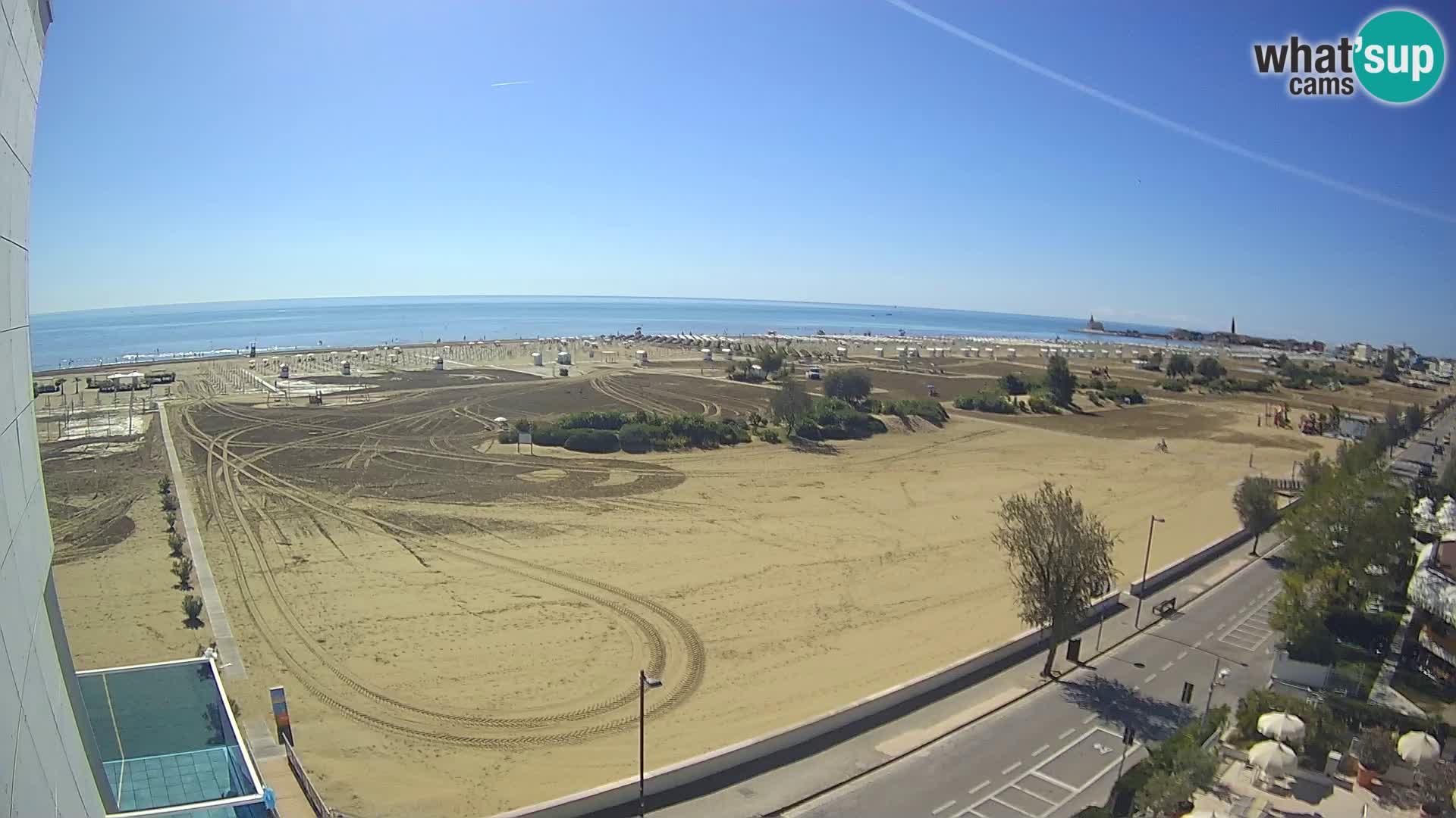 Hotel Panoramic u živo Caorle plaža Levante web kamera – Italija