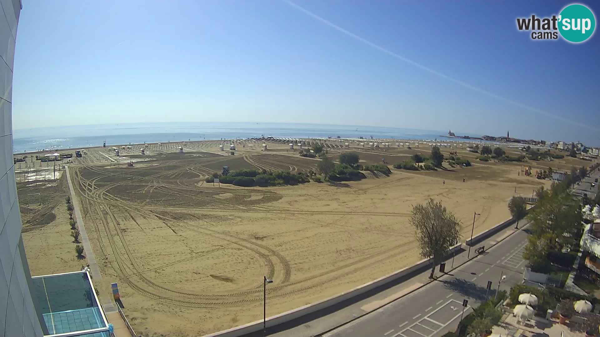Hotel Panoramic v živo Caorle plaža Levante spletna kamera – Italija