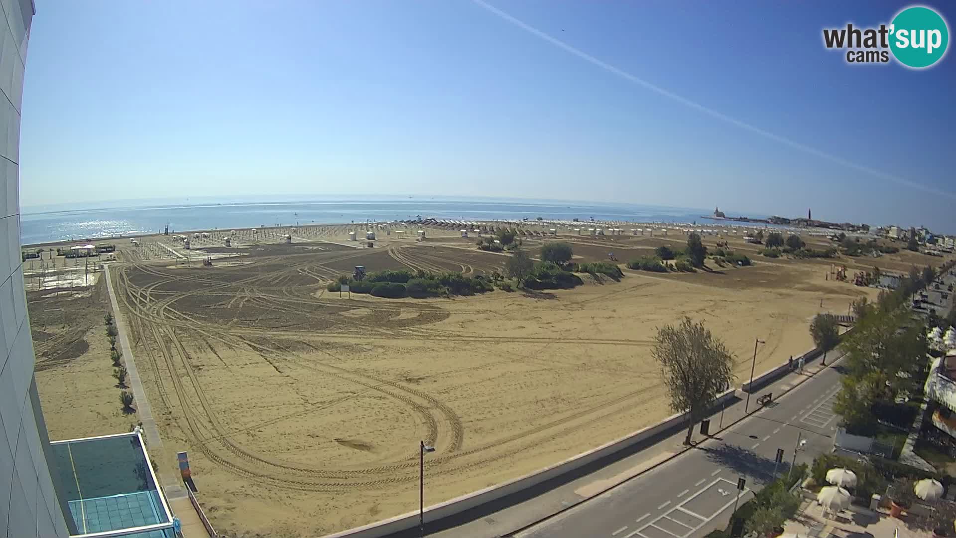 Hotel Panoramic u živo Caorle plaža Levante web kamera – Italija