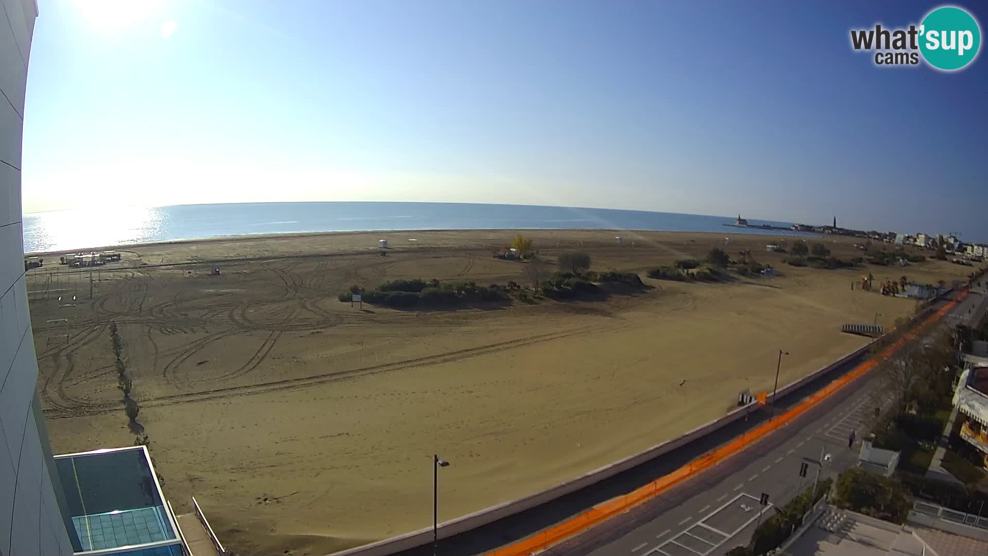 Hotel Panoramic v živo Caorle plaža Levante spletna kamera – Italija