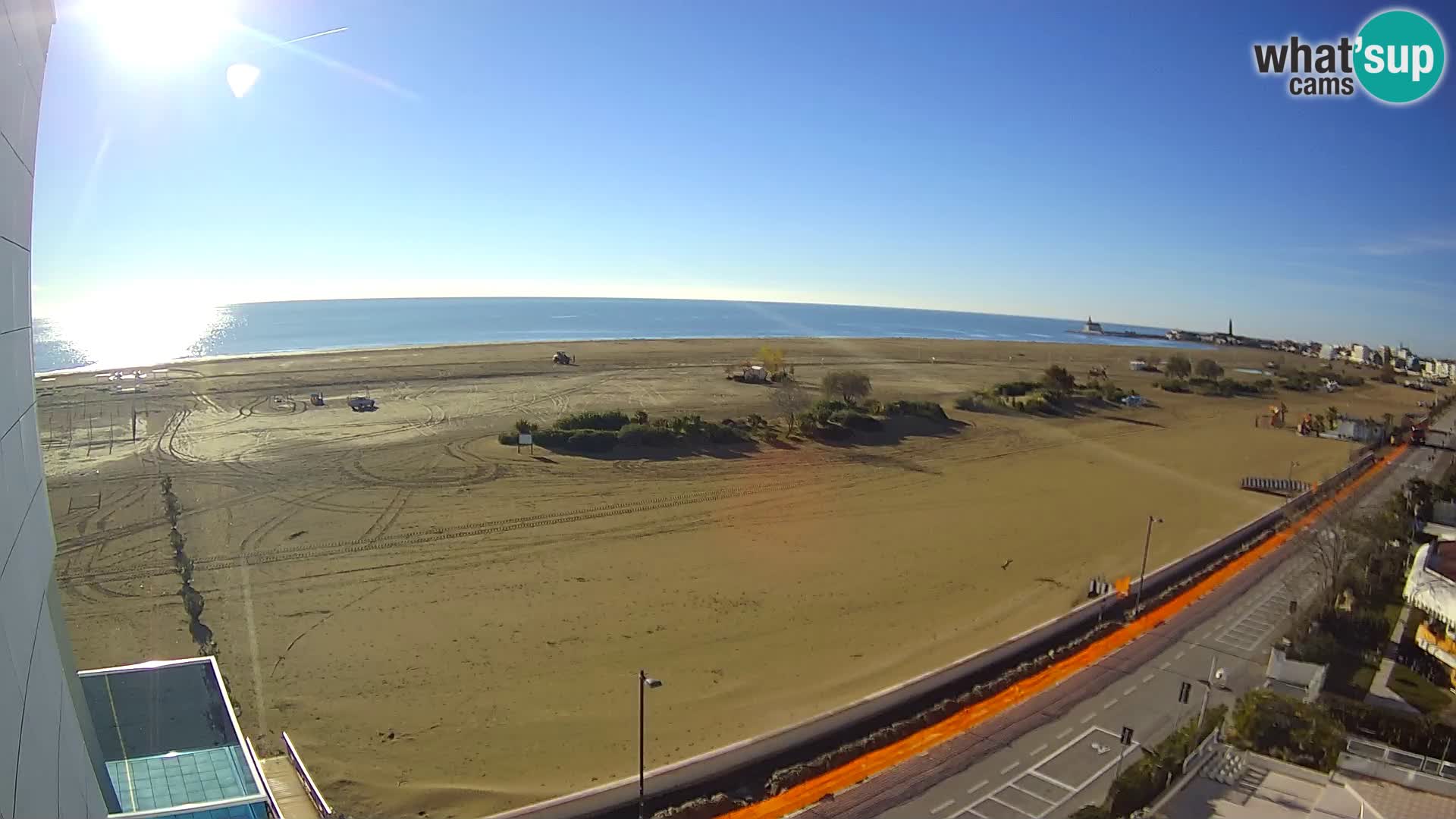 Hotel Panoramic v živo Caorle plaža Levante spletna kamera – Italija