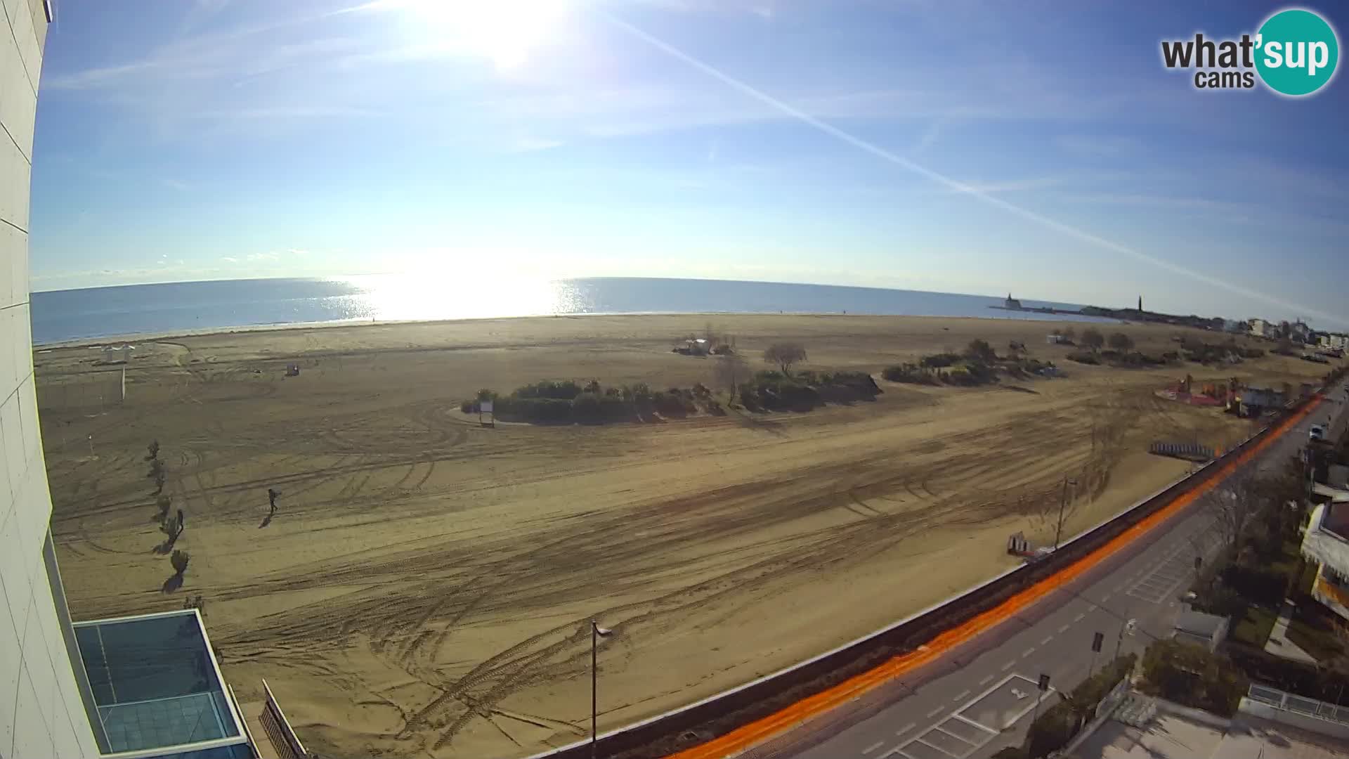 Hotel Panoramic v živo Caorle plaža Levante spletna kamera – Italija