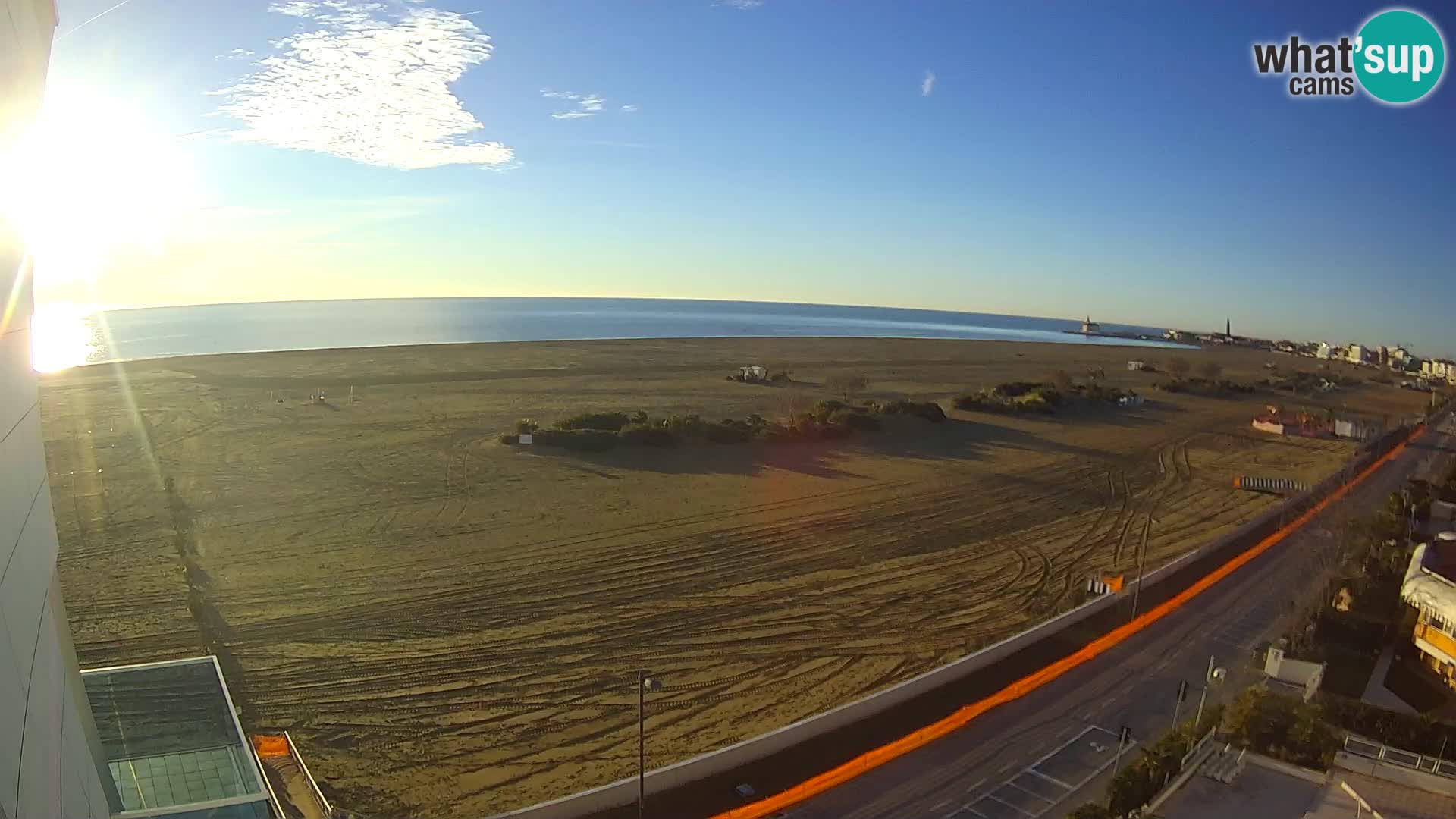 Hotel Panoramic v živo Caorle plaža Levante spletna kamera – Italija