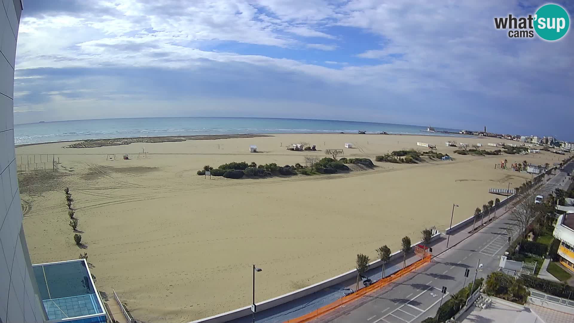 Hotel Panoramic u živo Caorle plaža Levante web kamera – Italija