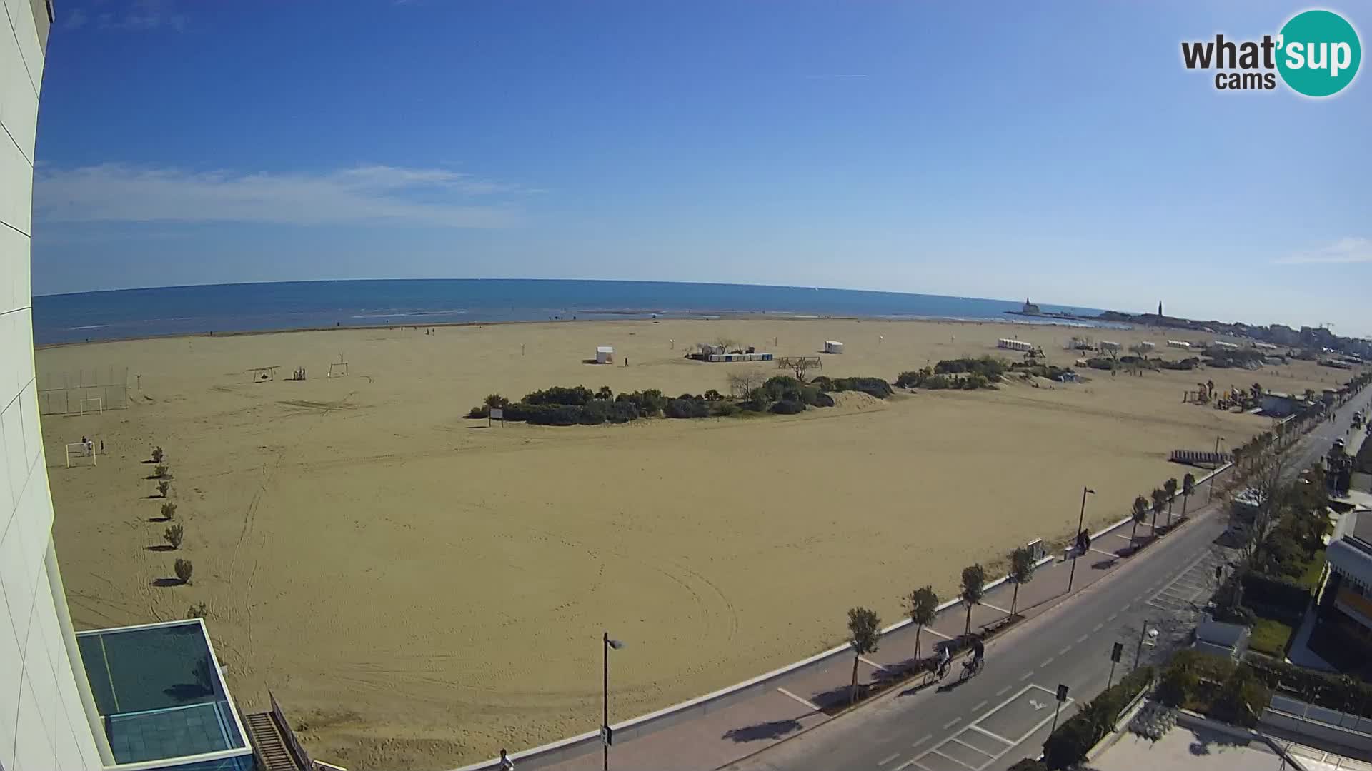 Hotel Panoramic v živo Caorle plaža Levante spletna kamera – Italija