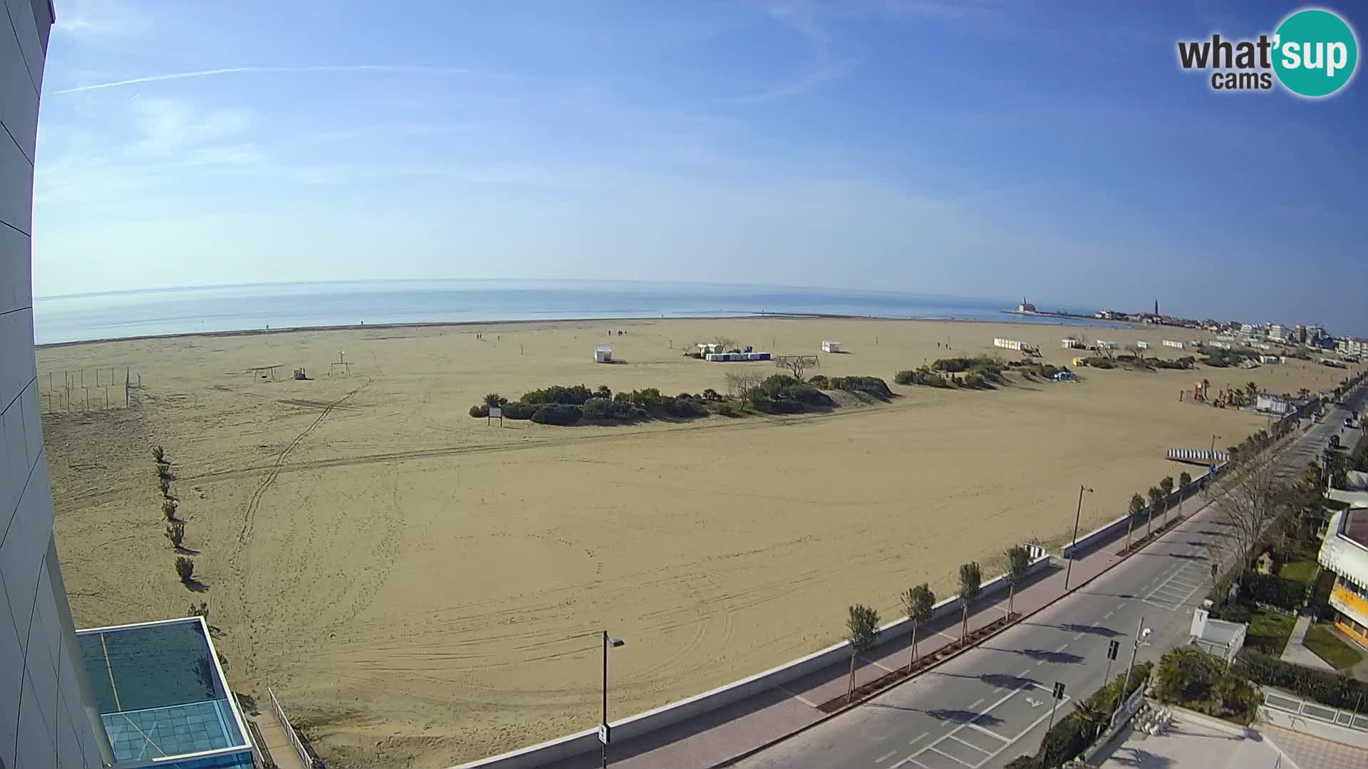 Hotel Panoramic u živo Caorle plaža Levante web kamera – Italija