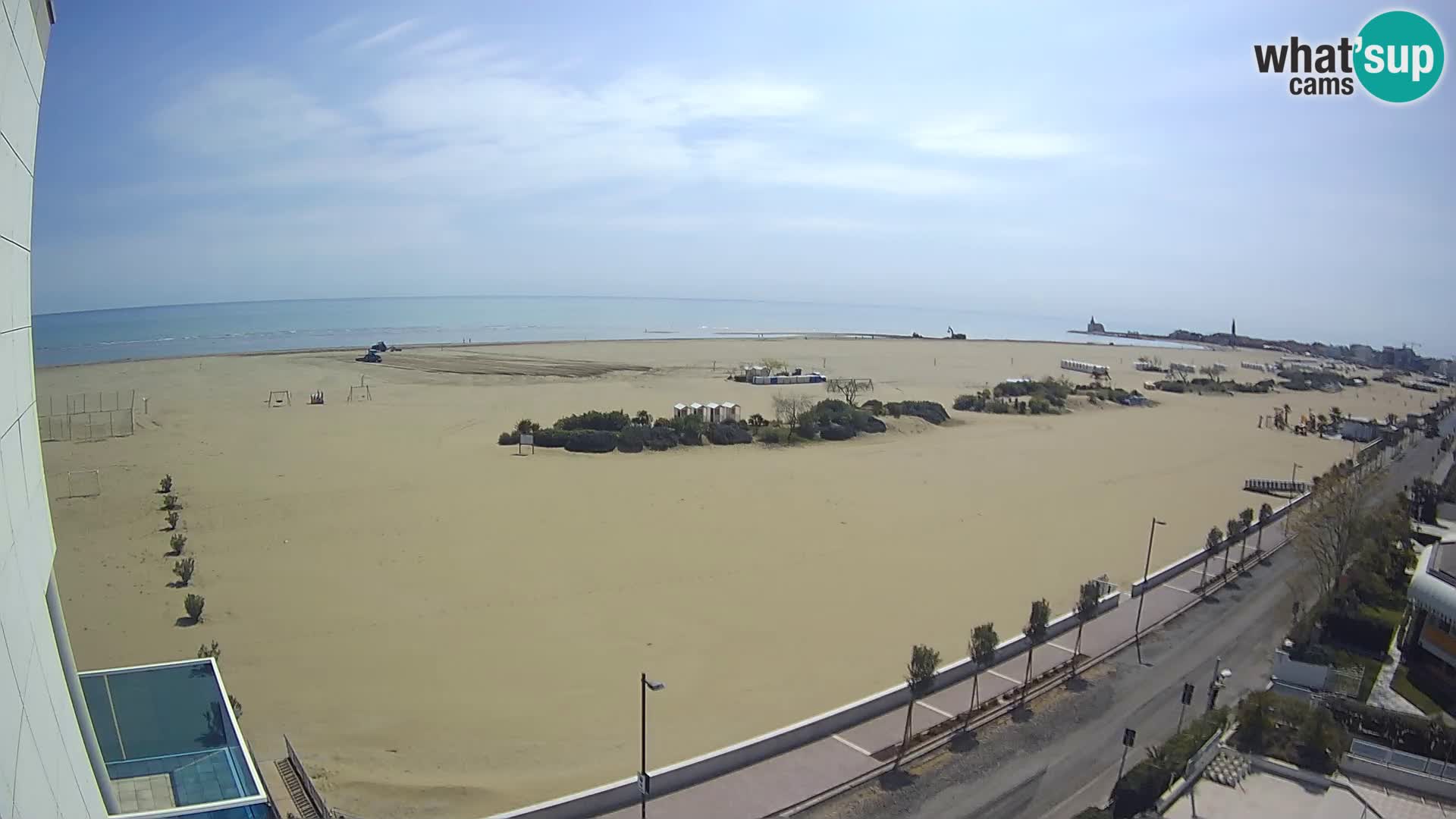 Hotel Panoramic v živo Caorle plaža Levante spletna kamera – Italija