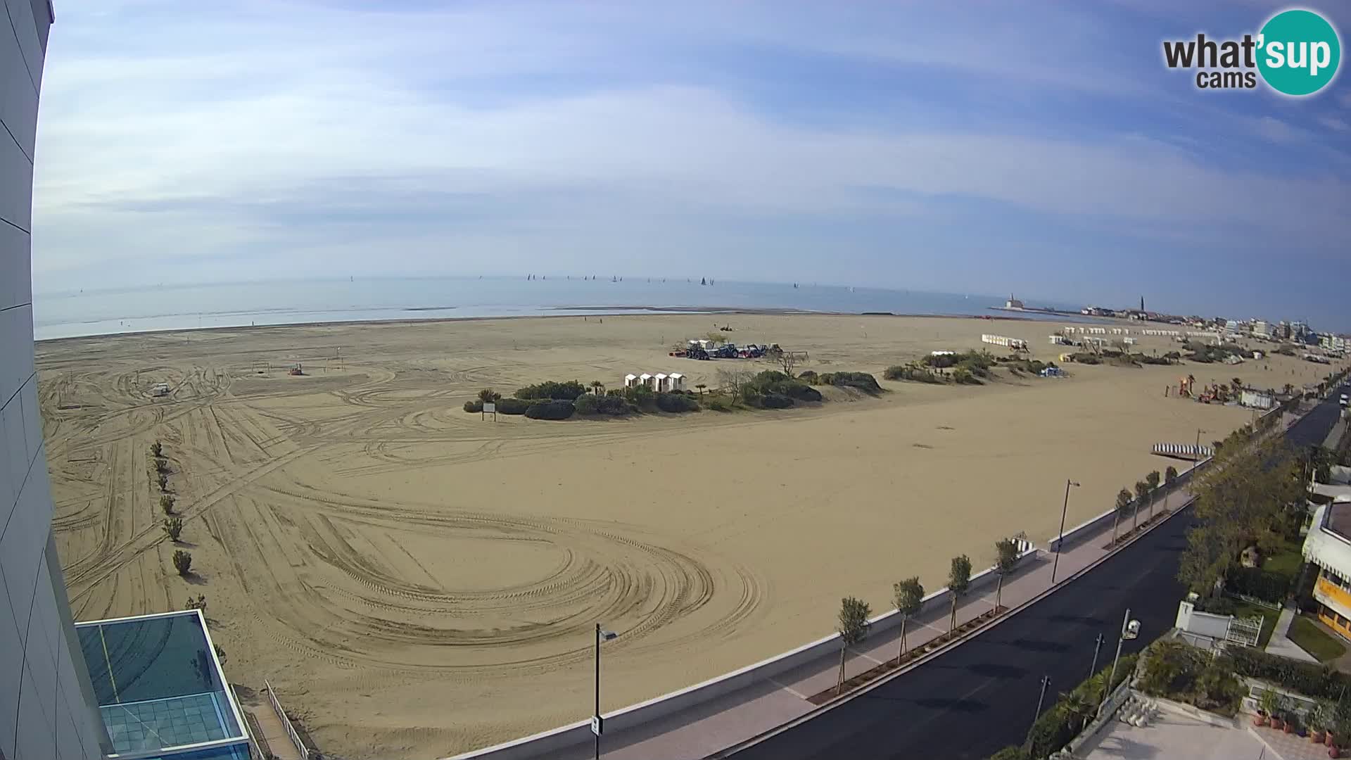 Hotel Panoramic u živo Caorle plaža Levante web kamera – Italija