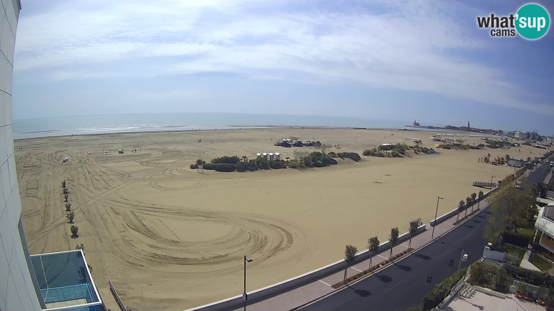 Hotel Panoramic v živo Caorle plaža Levante spletna kamera – Italija