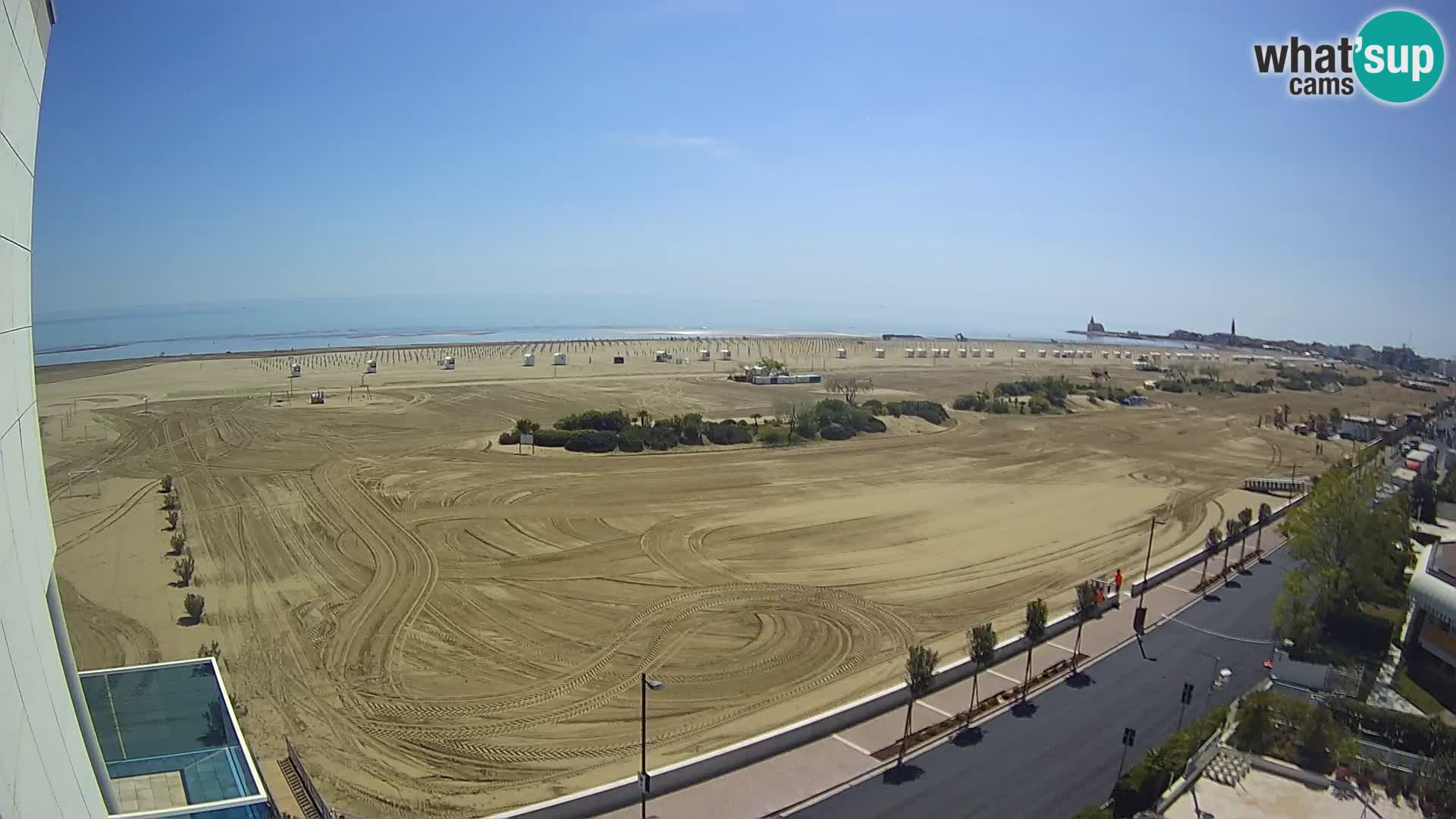 Hotel Panoramic v živo Caorle plaža Levante spletna kamera – Italija