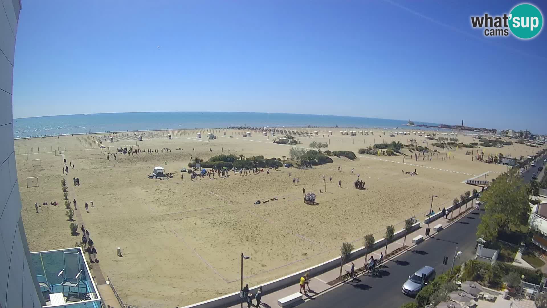 Hotel Panoramic u živo Caorle plaža Levante web kamera – Italija
