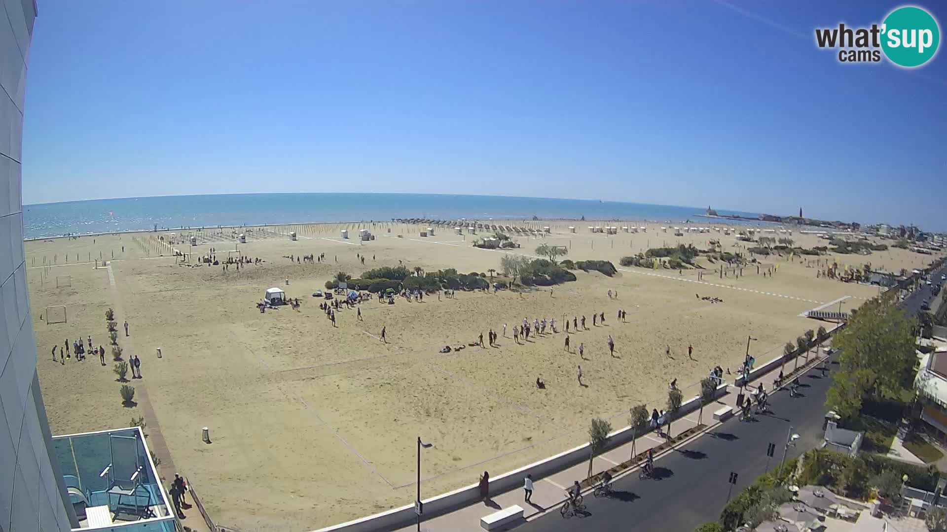 Hotel Panoramic u živo Caorle plaža Levante web kamera – Italija