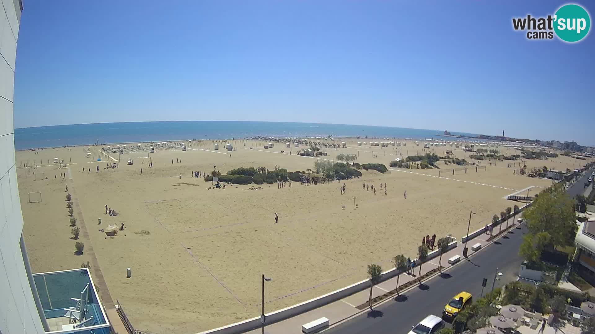 Hotel Panoramic v živo Caorle plaža Levante spletna kamera – Italija