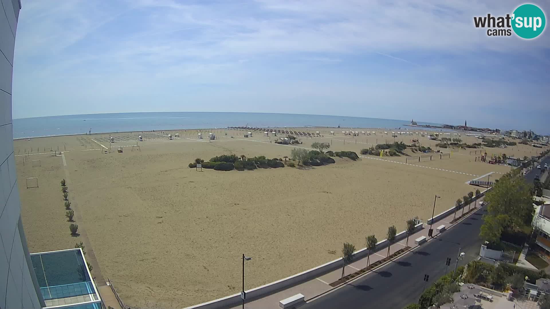 Hotel Panoramic u živo Caorle plaža Levante web kamera – Italija