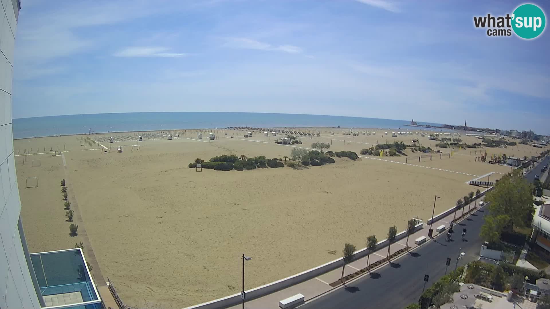 Hotel Panoramic u živo Caorle plaža Levante web kamera – Italija
