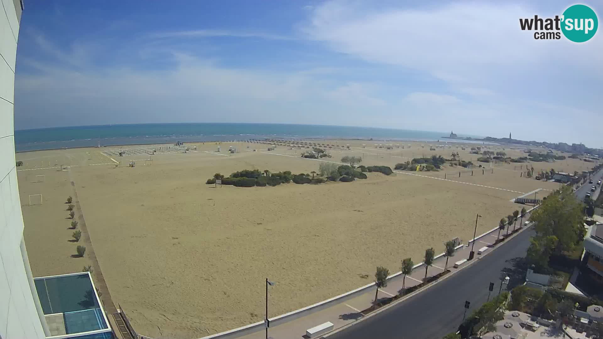 Hotel Panoramic u živo Caorle plaža Levante web kamera – Italija