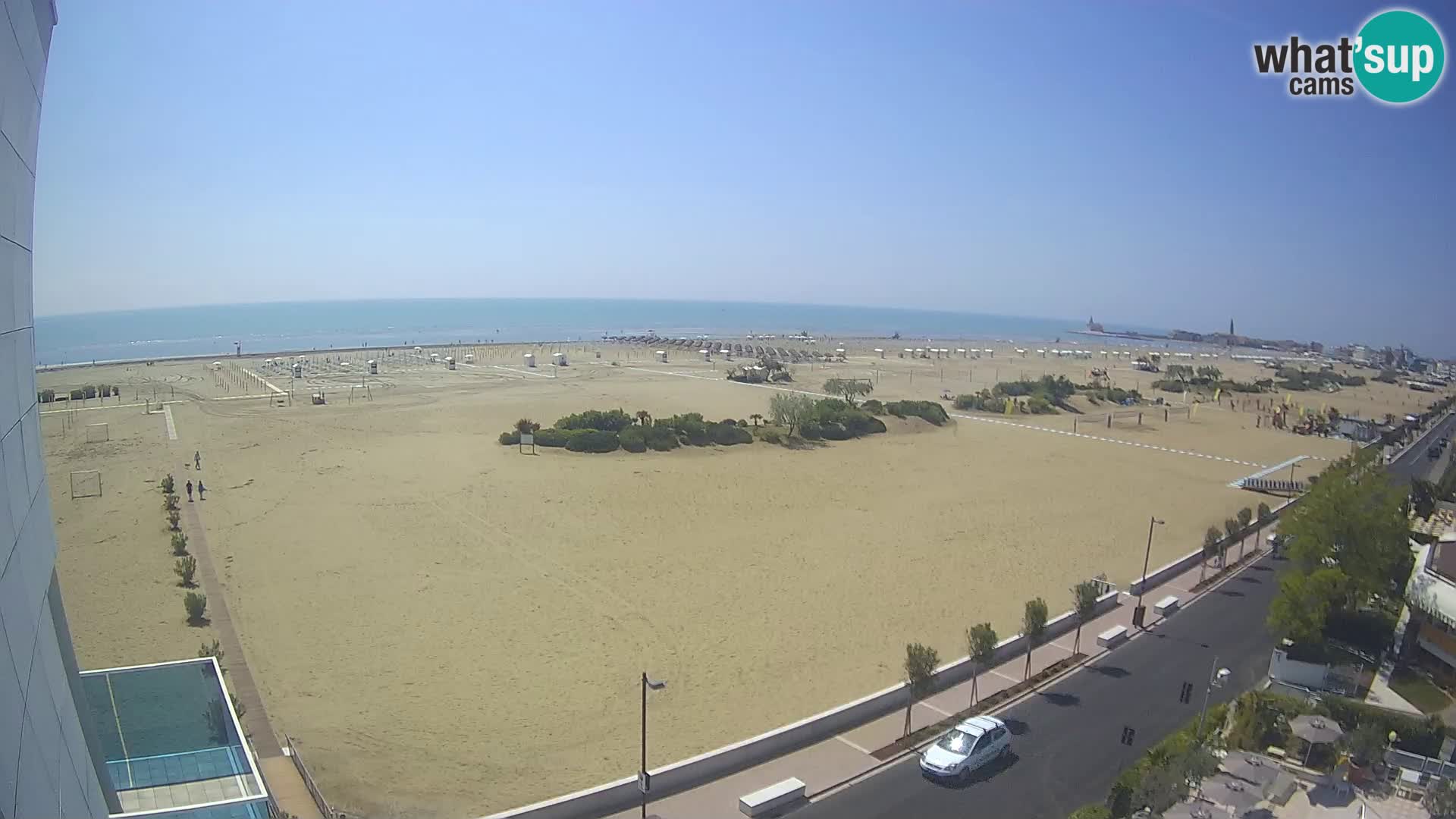 Hotel Panoramic u živo Caorle plaža Levante web kamera – Italija