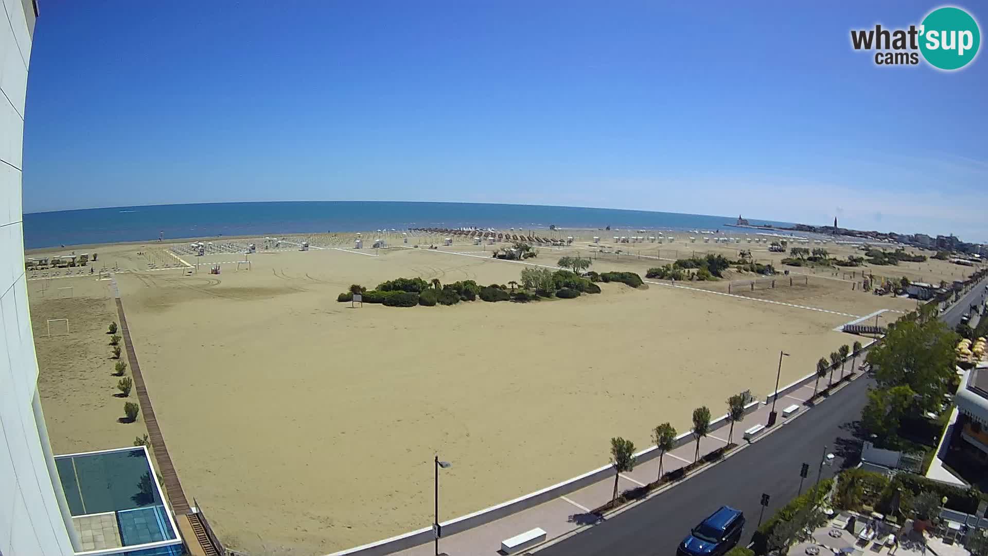 Hotel Panoramic v živo Caorle plaža Levante spletna kamera – Italija