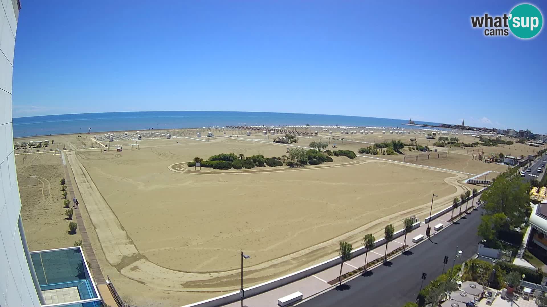 Hotel Panoramic v živo Caorle plaža Levante spletna kamera – Italija