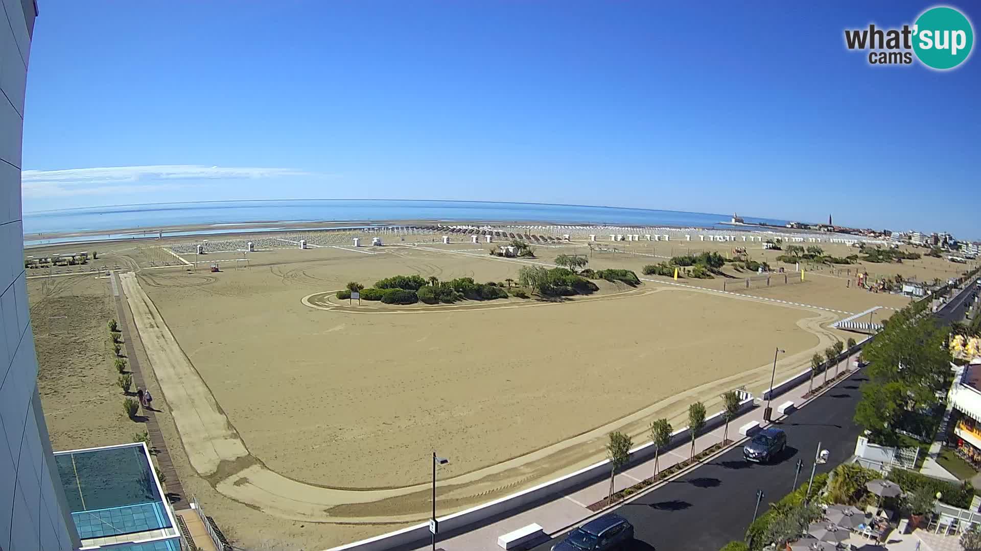 Hotel Panoramic u živo Caorle plaža Levante web kamera – Italija