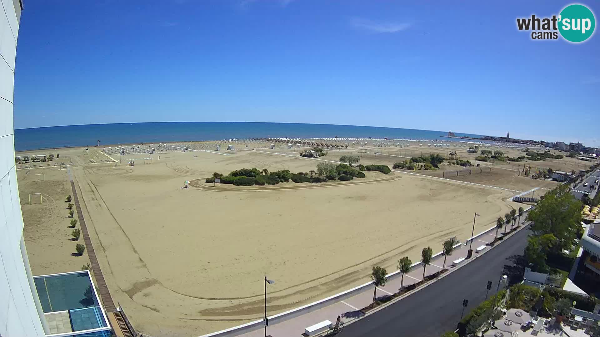 Hotel Panoramic v živo Caorle plaža Levante spletna kamera – Italija