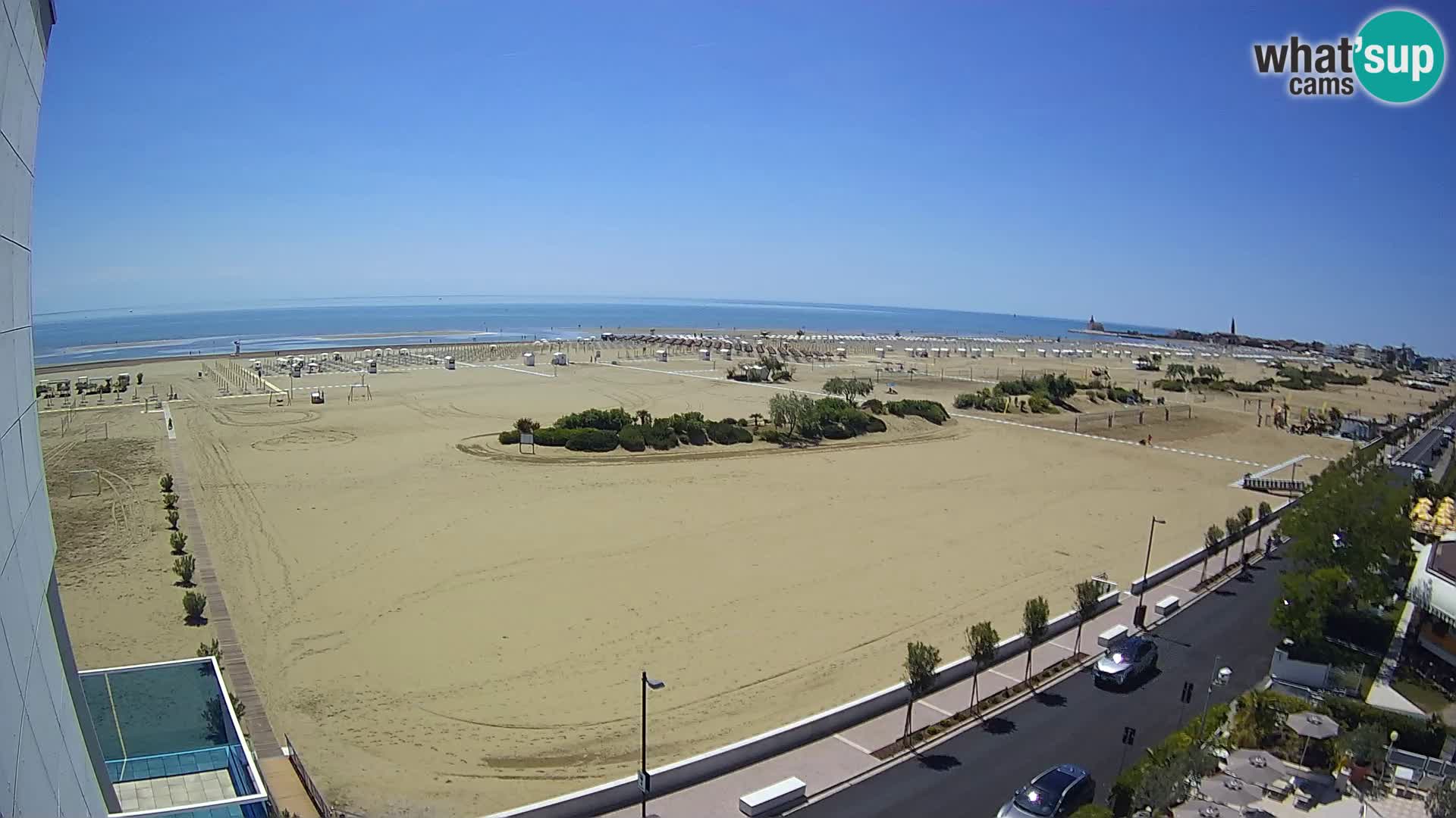 Hotel Panoramic u živo Caorle plaža Levante web kamera – Italija