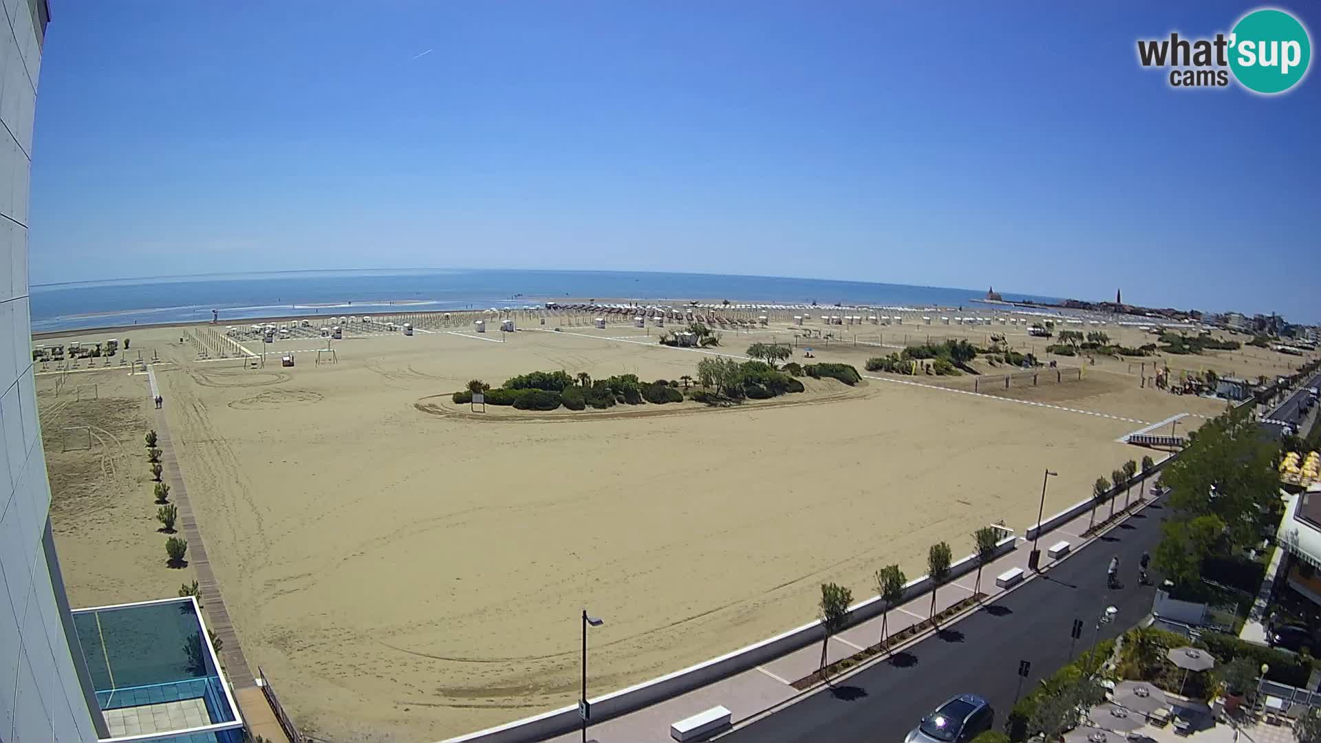 Hotel Panoramic v živo Caorle plaža Levante spletna kamera – Italija