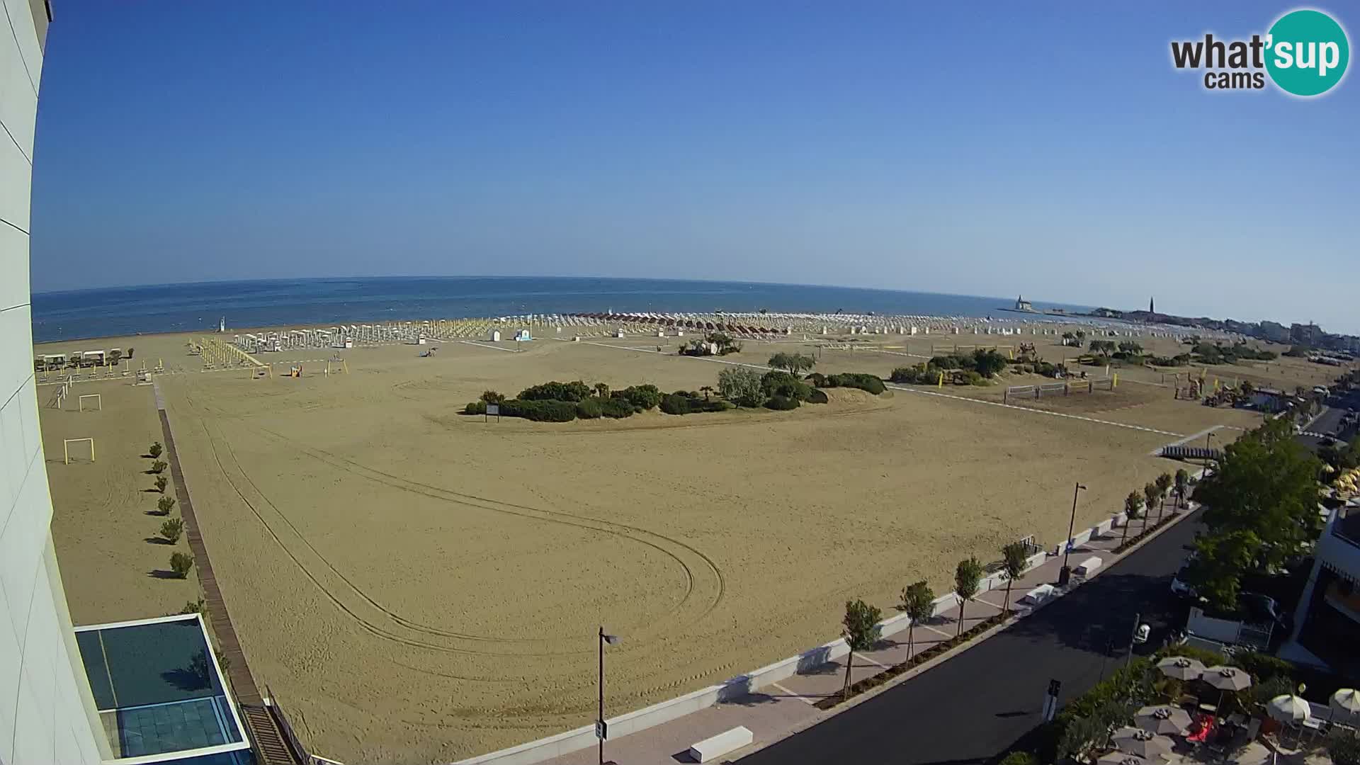 Hotel Panoramic v živo Caorle plaža Levante spletna kamera – Italija