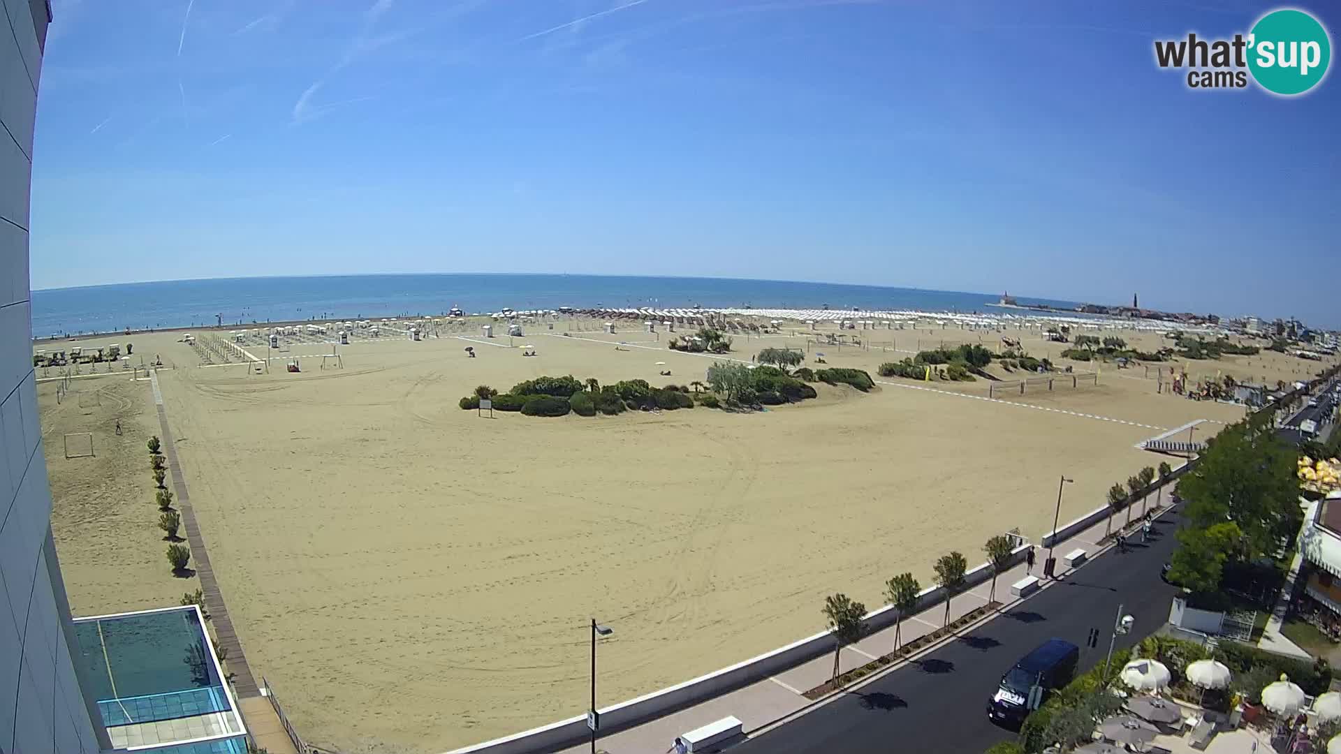 Hotel Panoramic u živo Caorle plaža Levante web kamera – Italija