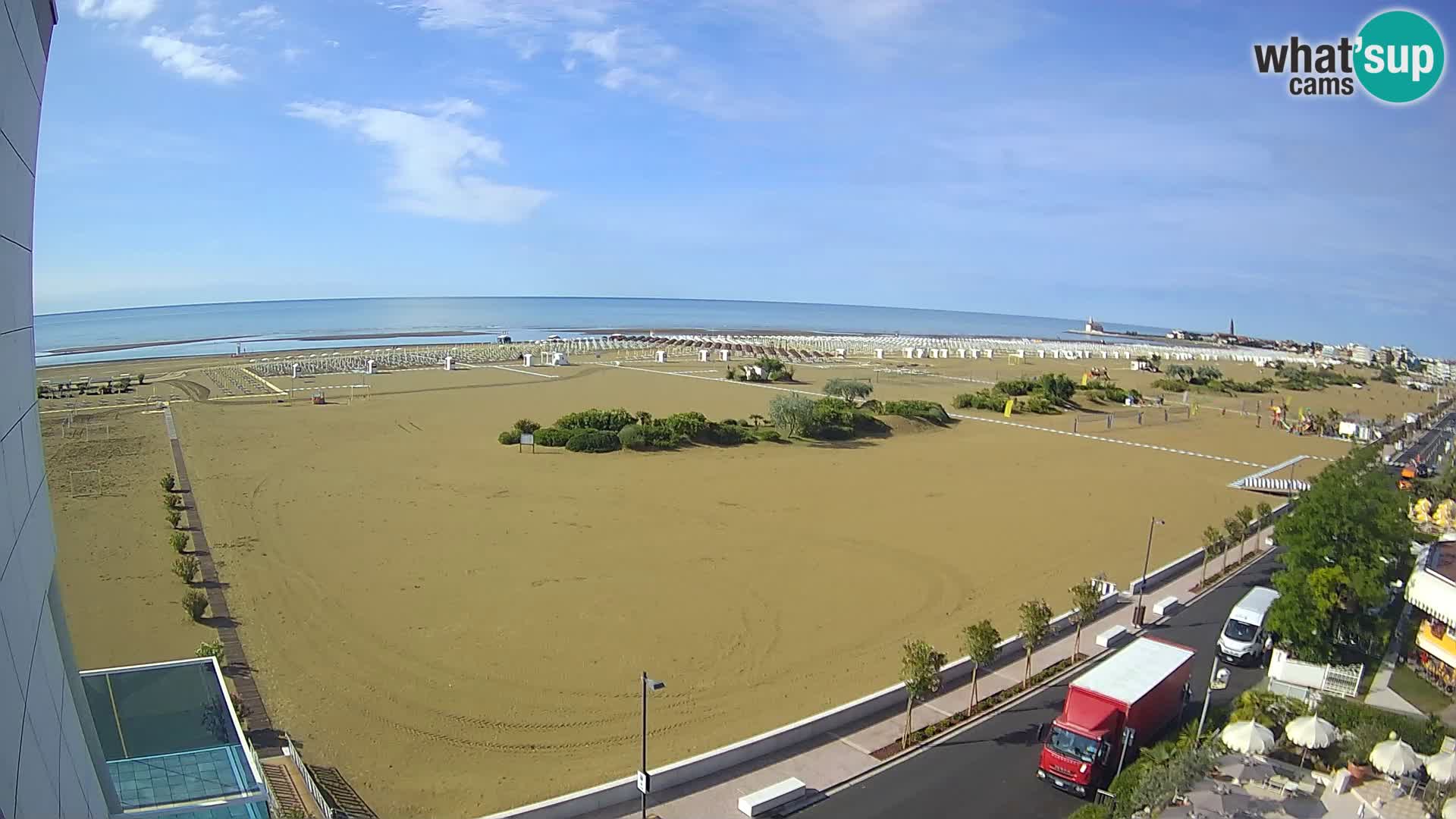 Hotel Panoramic v živo Caorle plaža Levante spletna kamera – Italija