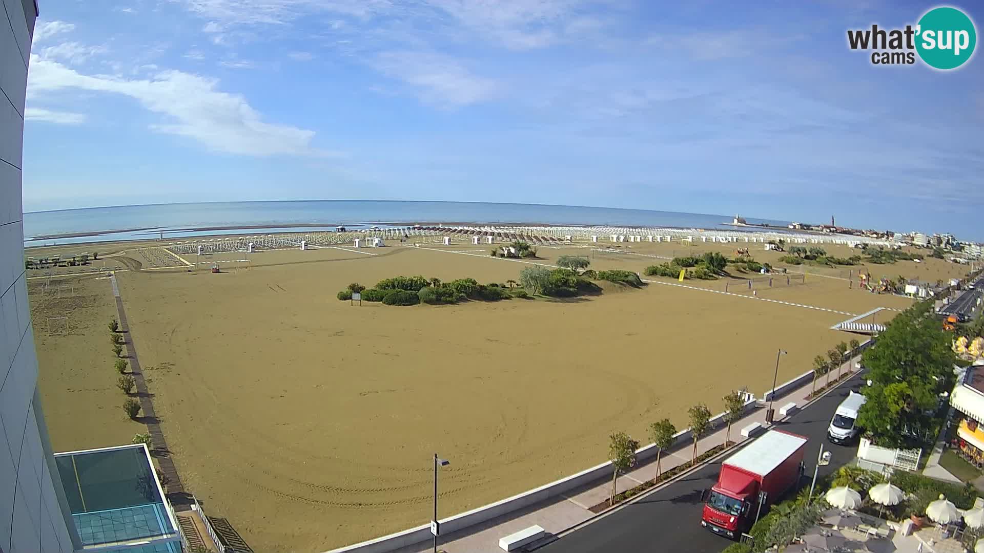 Hotel Panoramic u živo Caorle plaža Levante web kamera – Italija