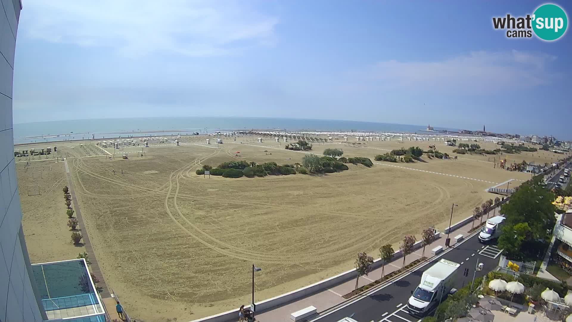 Hotel Panoramic u živo Caorle plaža Levante web kamera – Italija