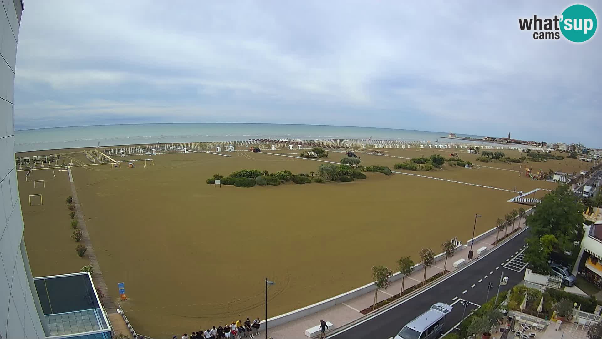 Hotel Panoramic v živo Caorle plaža Levante spletna kamera – Italija