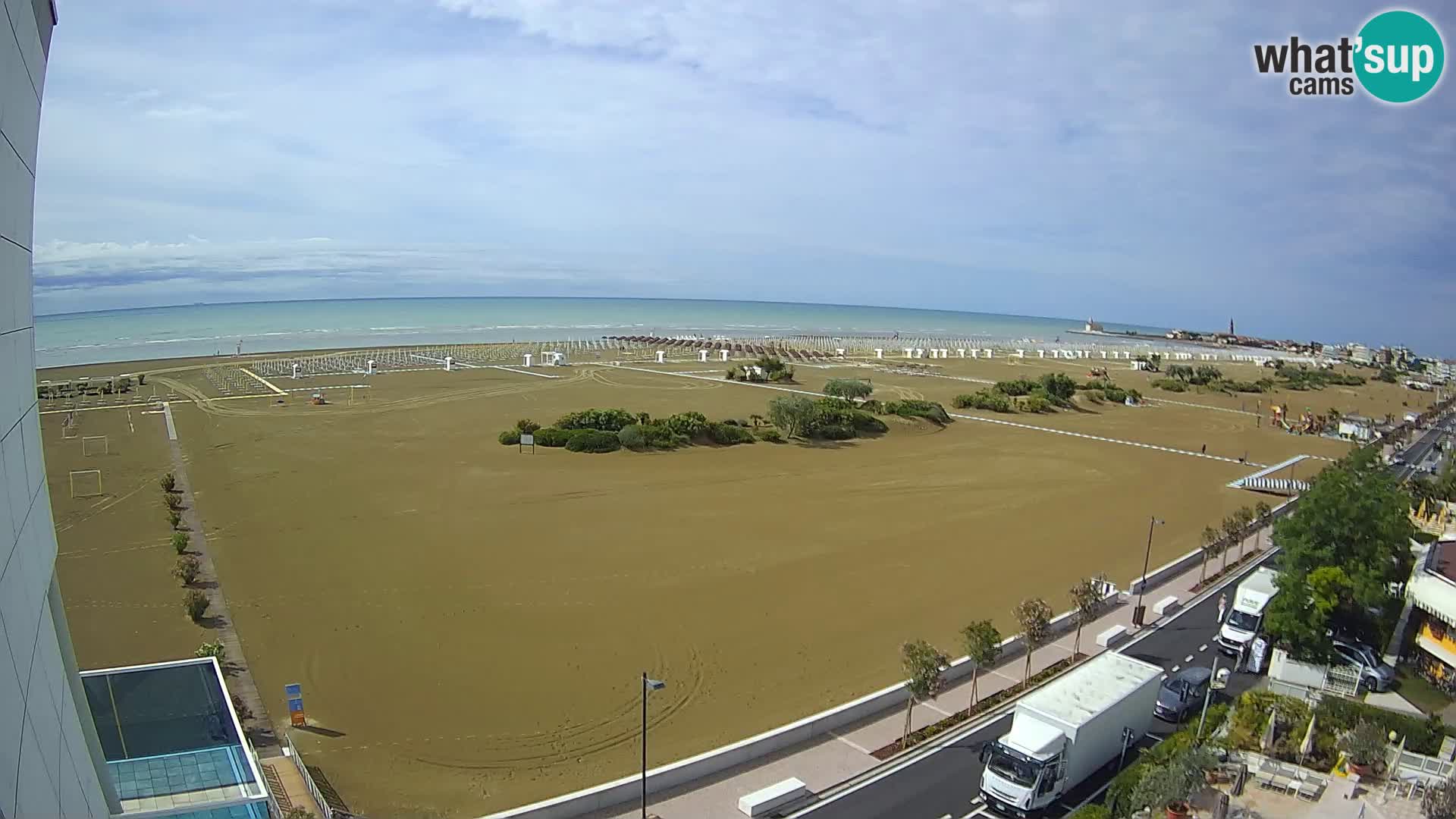 Hotel Panoramic u živo Caorle plaža Levante web kamera – Italija