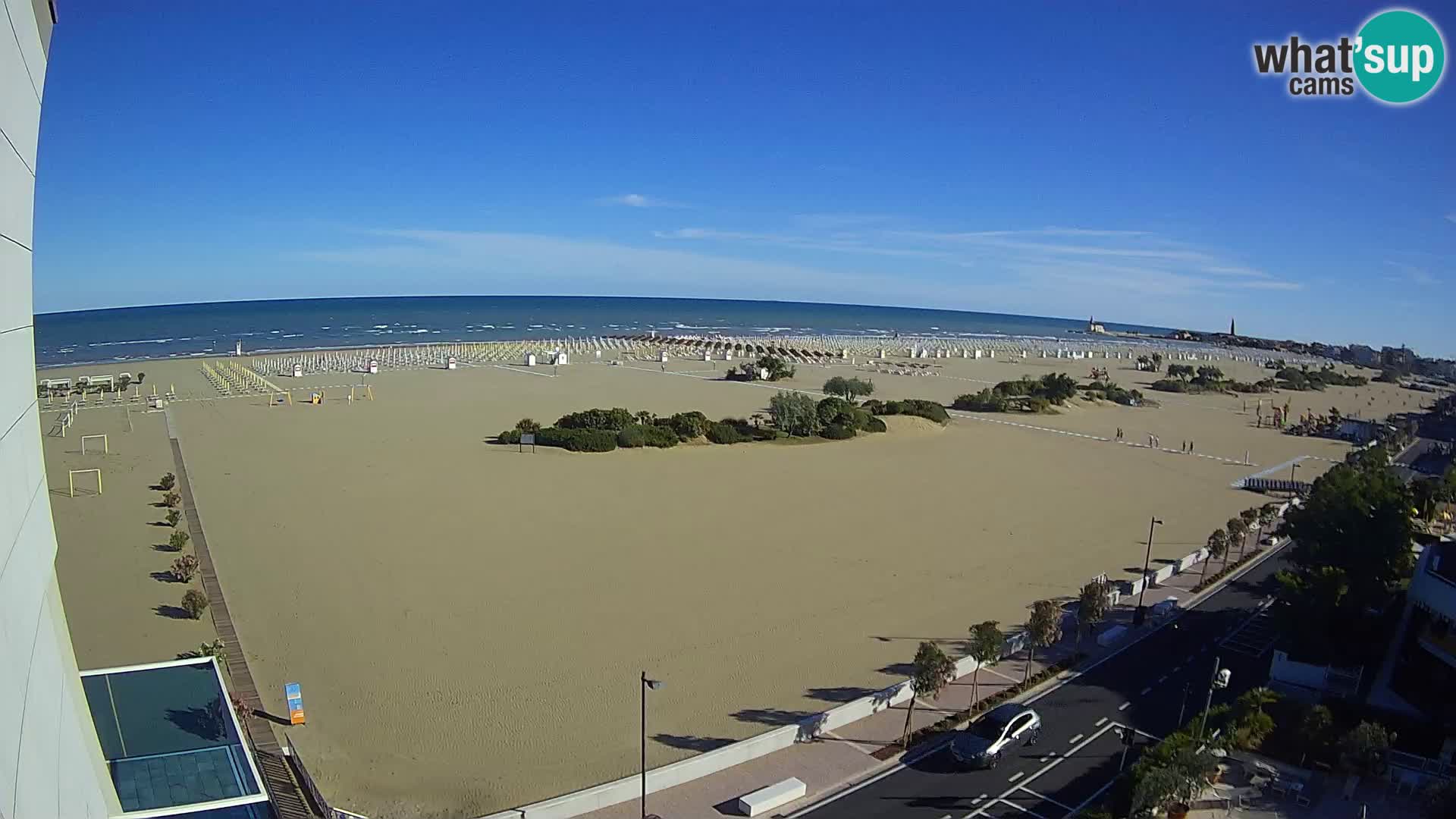 Hotel Panoramic v živo Caorle plaža Levante spletna kamera – Italija