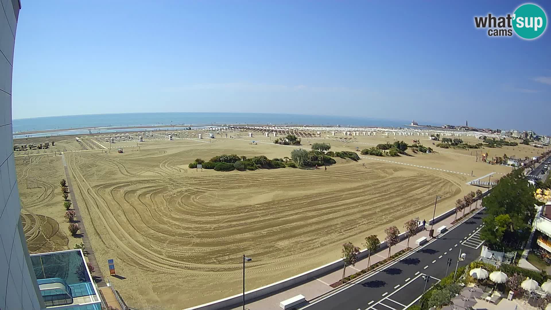 Hotel Panoramic u živo Caorle plaža Levante web kamera – Italija