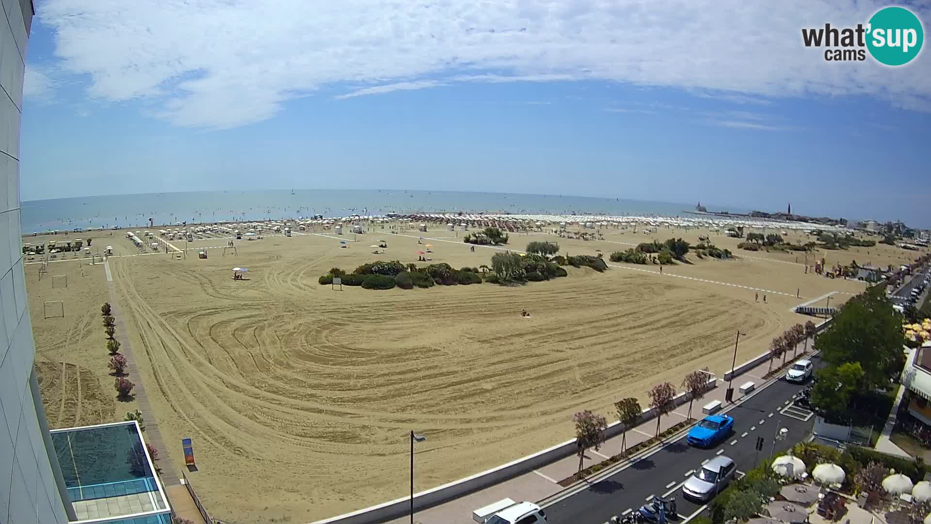 Hotel Panoramic v živo Caorle plaža Levante spletna kamera – Italija
