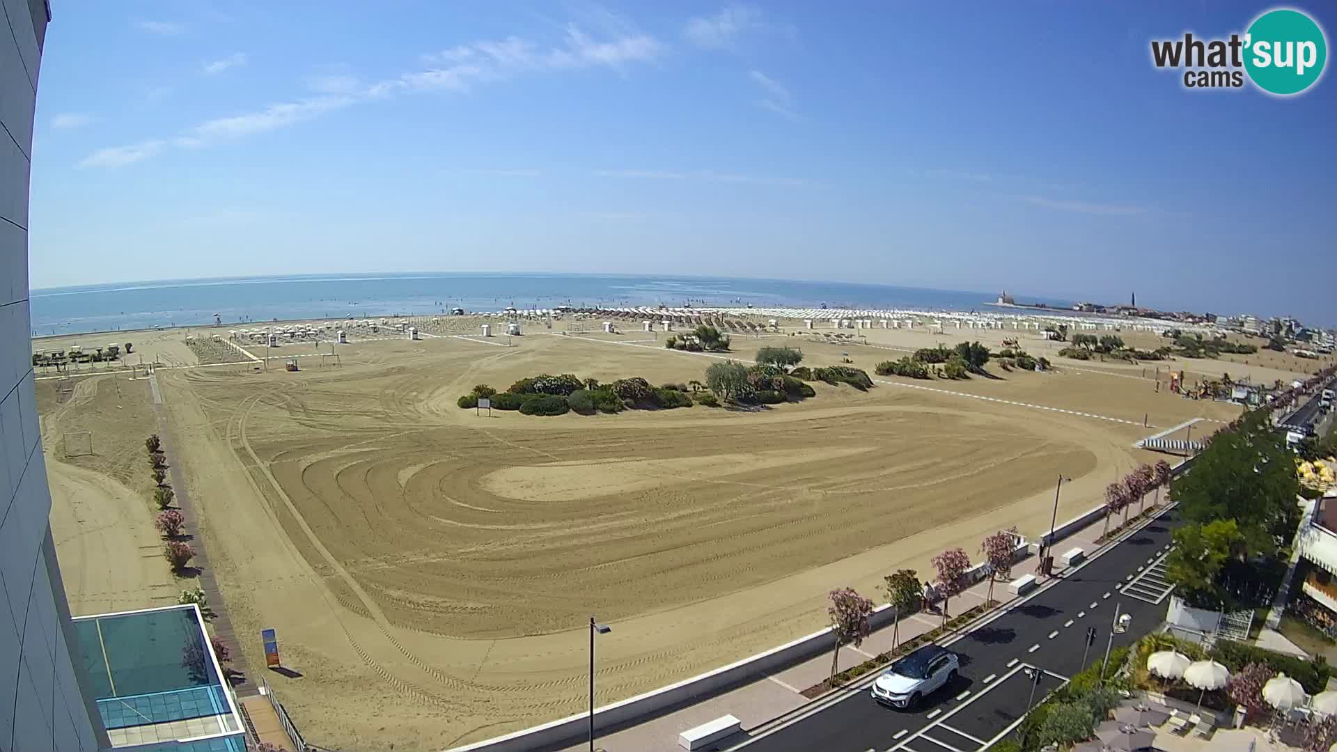 Hotel Panoramic v živo Caorle plaža Levante spletna kamera – Italija