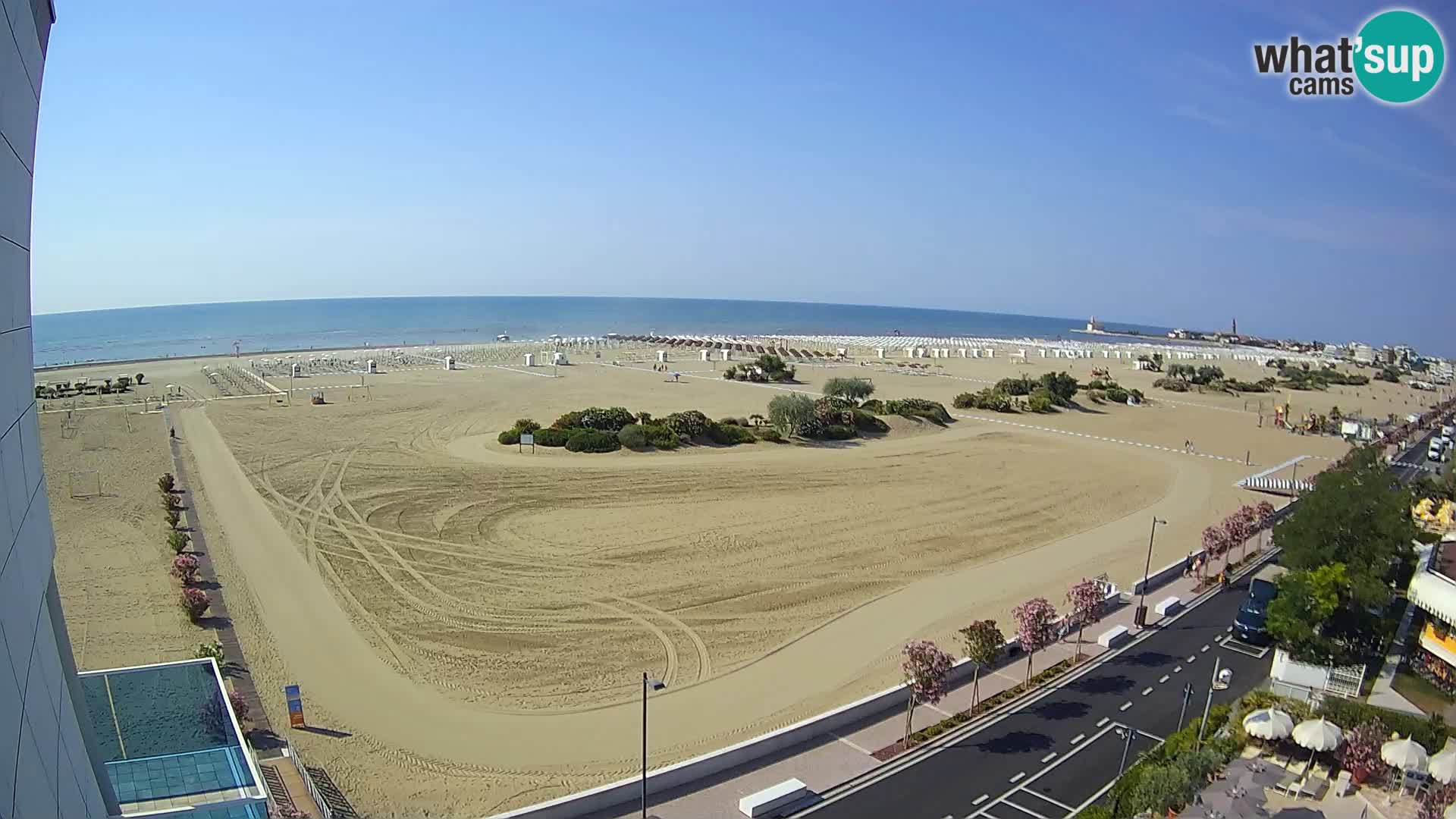 Hotel Panoramic u živo Caorle plaža Levante web kamera – Italija